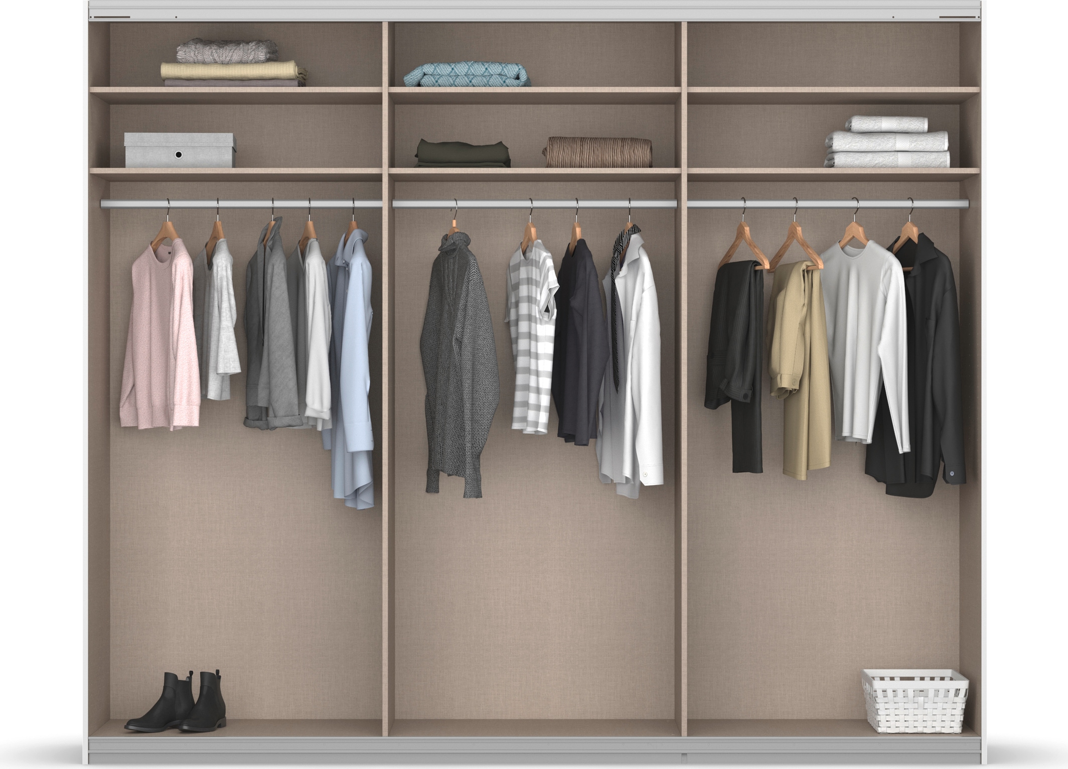 Thumbnail - rauch Schwebetürenschrank "Kleiderschrank Schrank Garderobe Wäscheschrank Ankleide OTELI" Breiten 203/271/315/360 cm Höh...