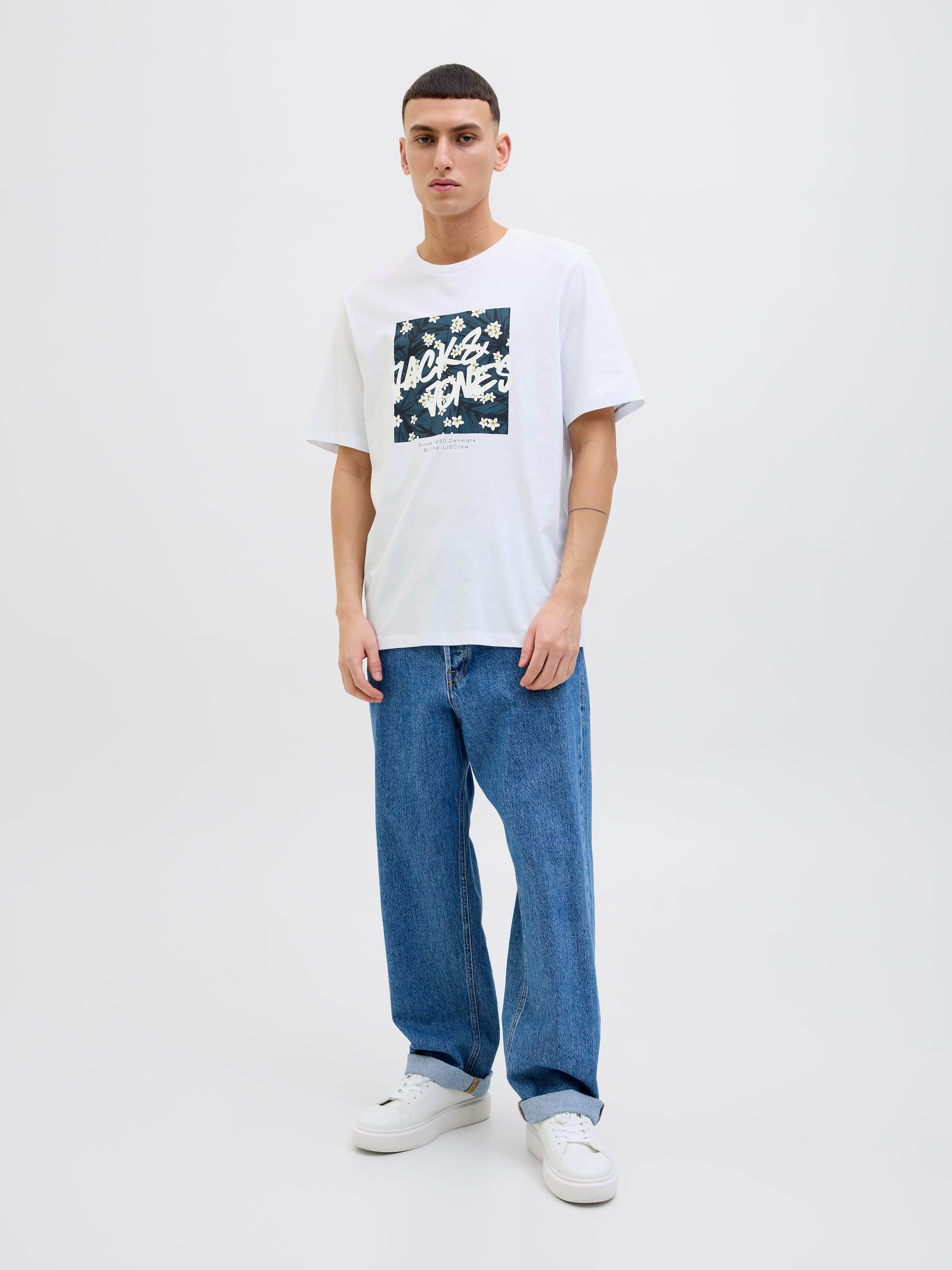 Jack & Jones Print-Shirt »JJHAWAII SHAPE TEE SS CREW NECK«