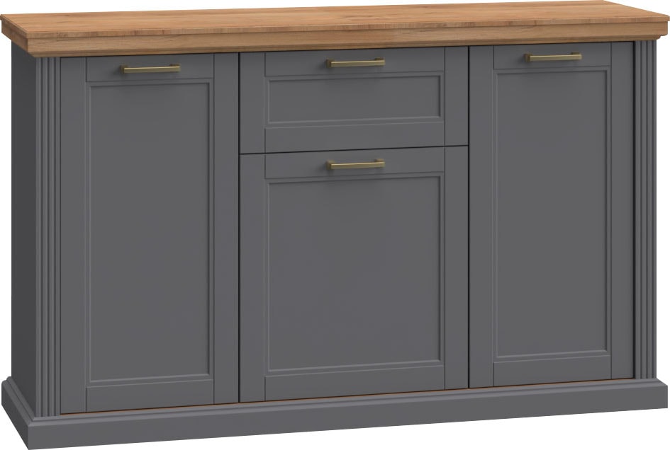 Home affaire Sideboard "Tara, Landhaus Kombikommode B/T/H: 138/48/91 cm, FS günstig online kaufen