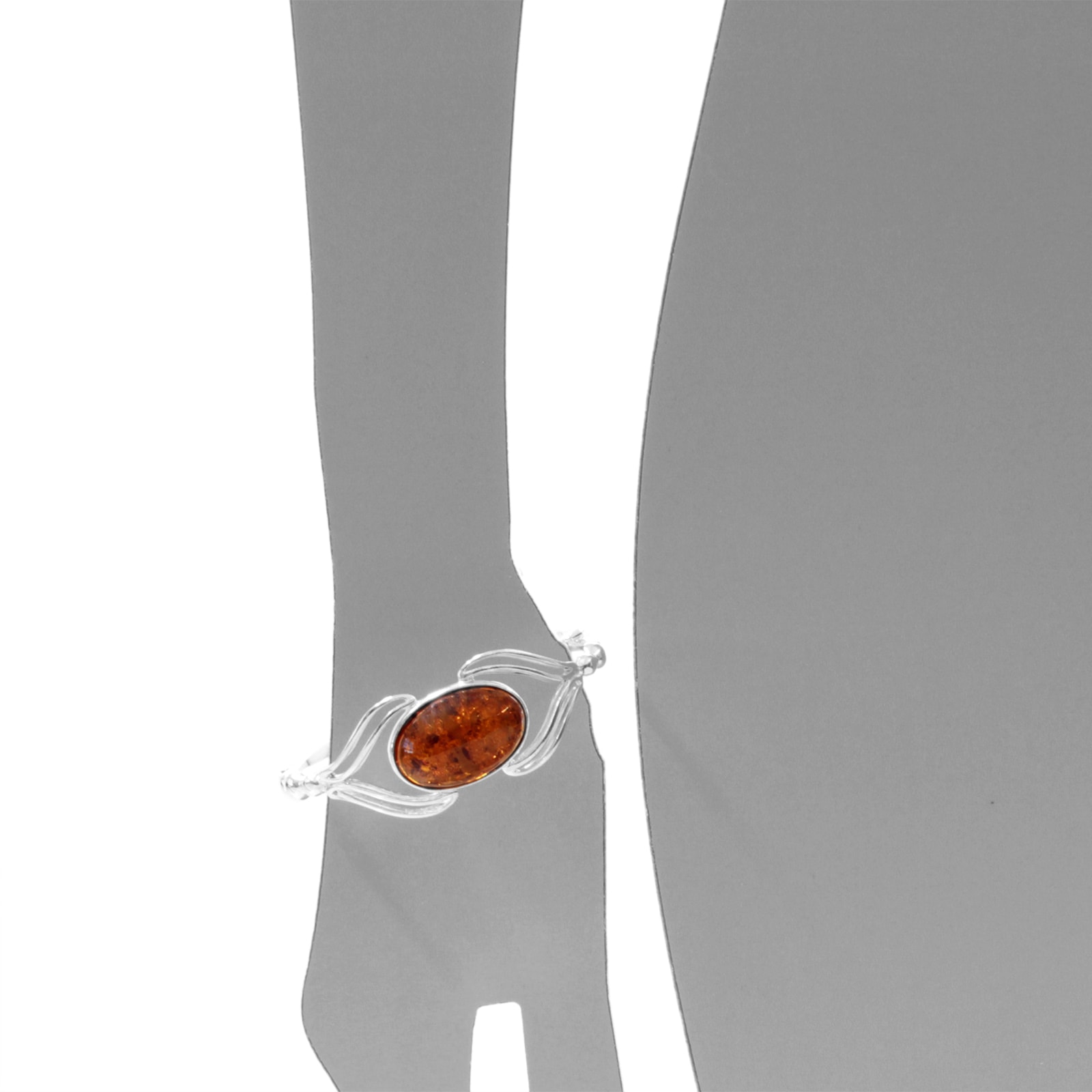 OSTSEE-SCHMUCK Armreif »- Karolina - Silber 925/000 - Bernstein«