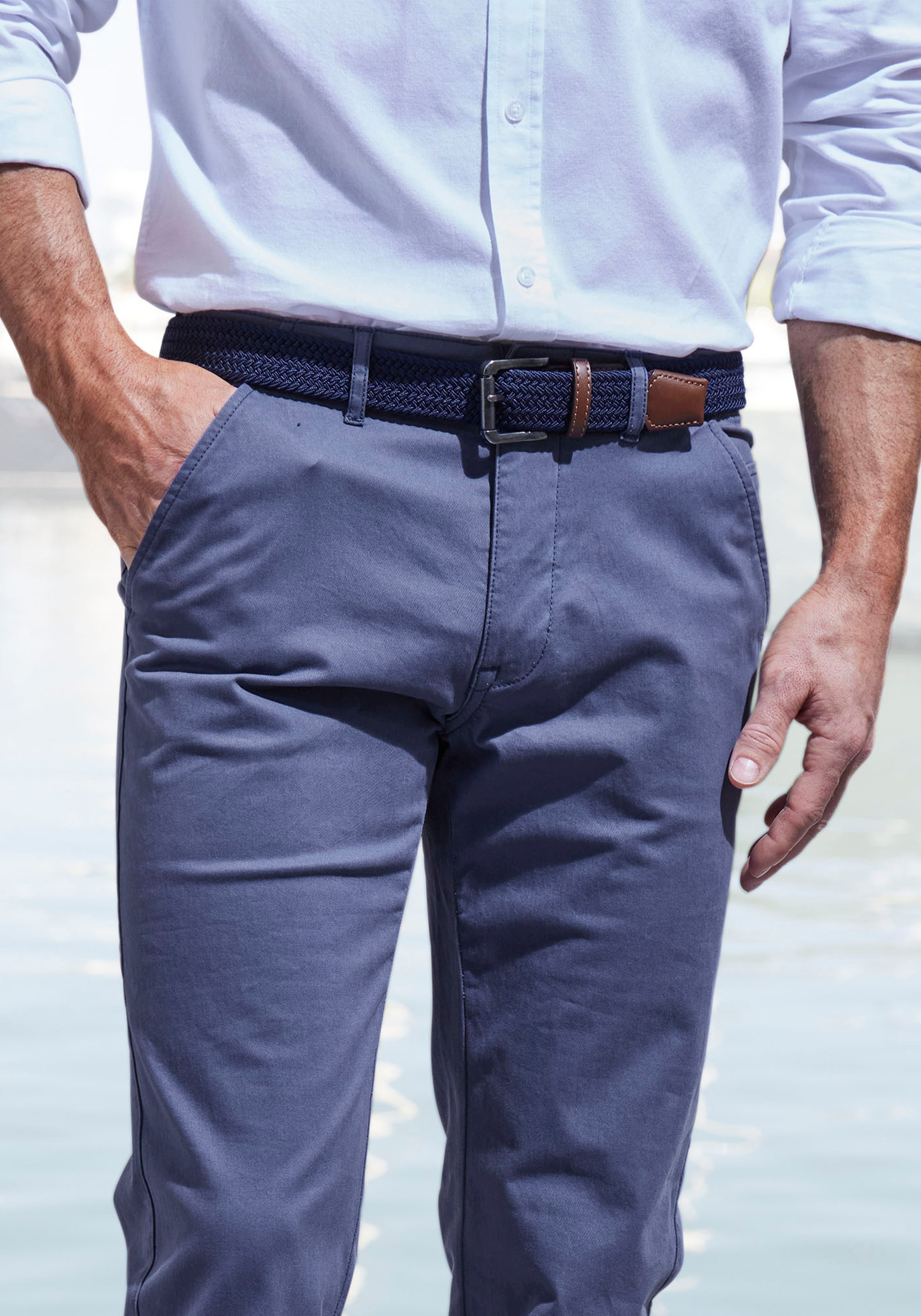 John Devin Chinohose »regular-fit«, aus elastischer Baumwoll-Qualität