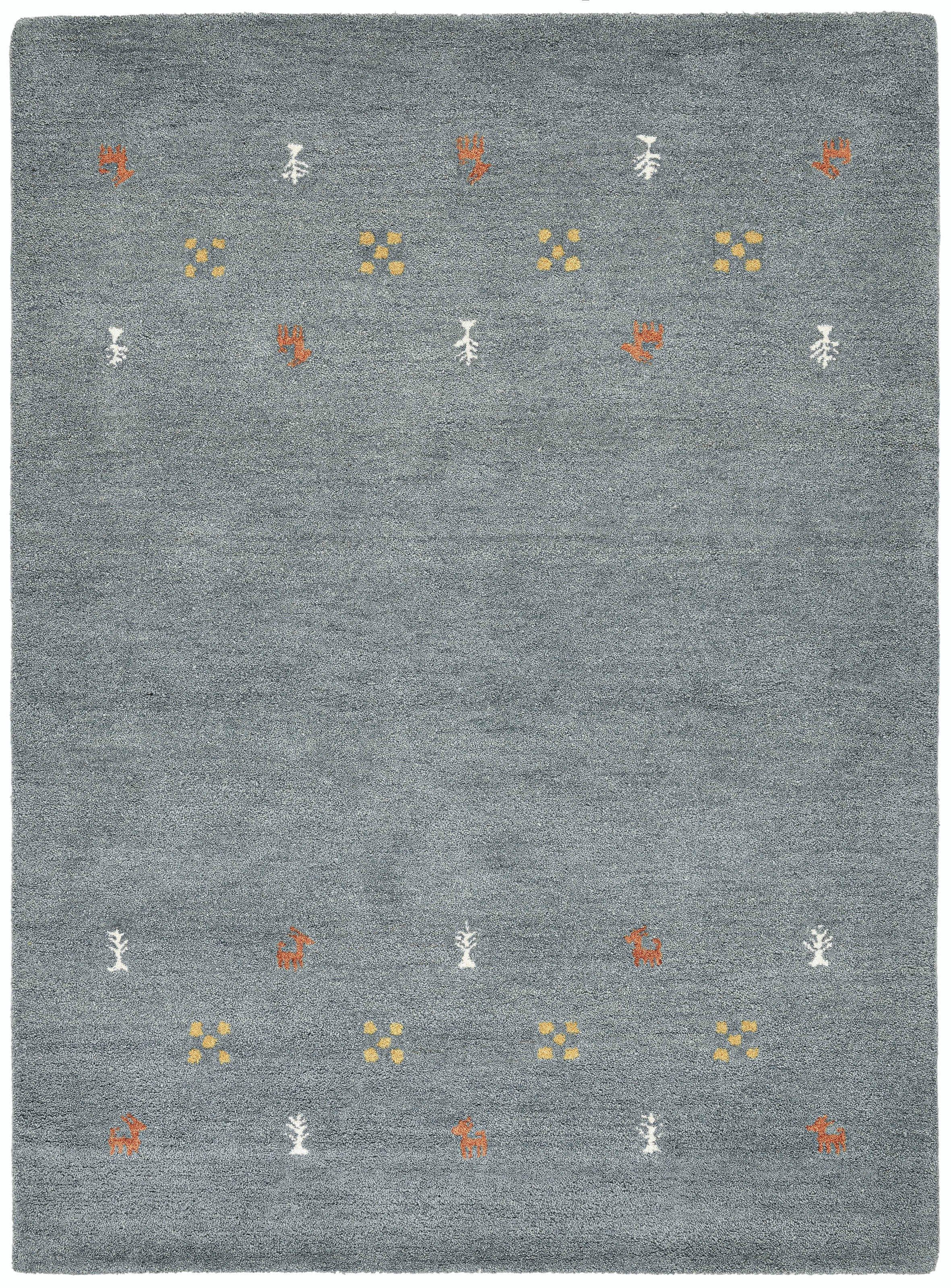 THEKO Wollteppich "Gabbeh Motiv, Handgefertigt, Teppich, Tiermotiv, reine W günstig online kaufen