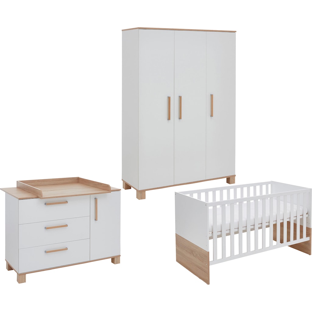 arthur berndt Babyzimmer-Komplettset »Babyzimmer-Set »Jana« 3-teilig«, (Set)