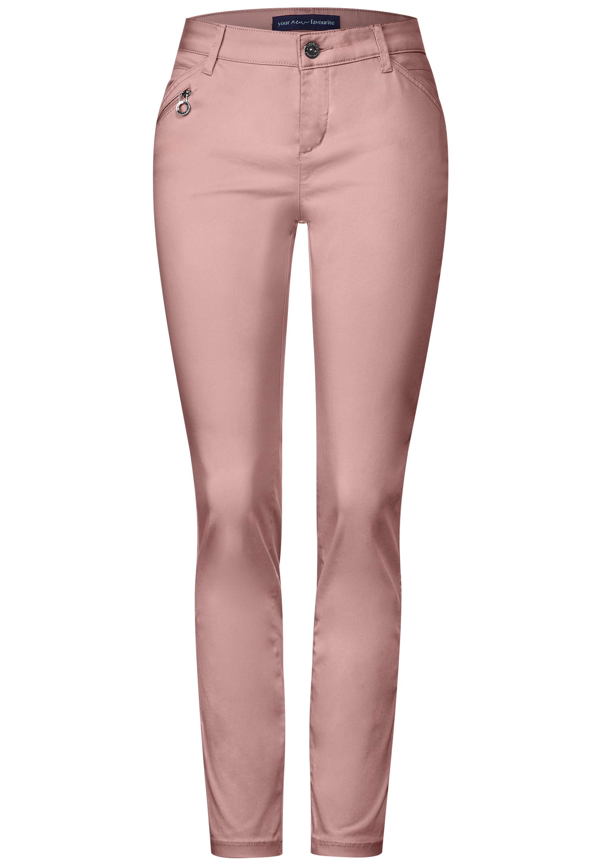 STREET ONE Röhrenhose, Middle Waist