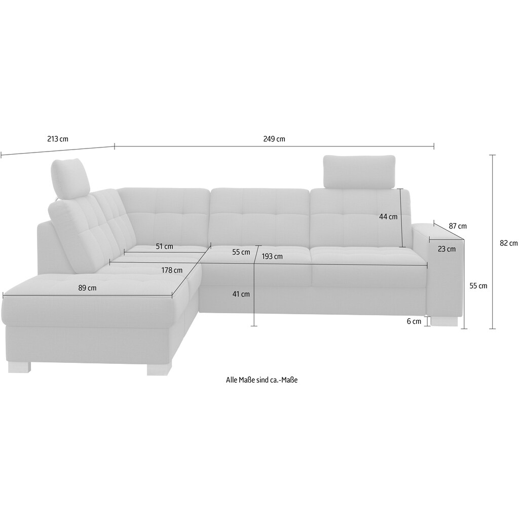 sit&more Ecksofa »Quincy«