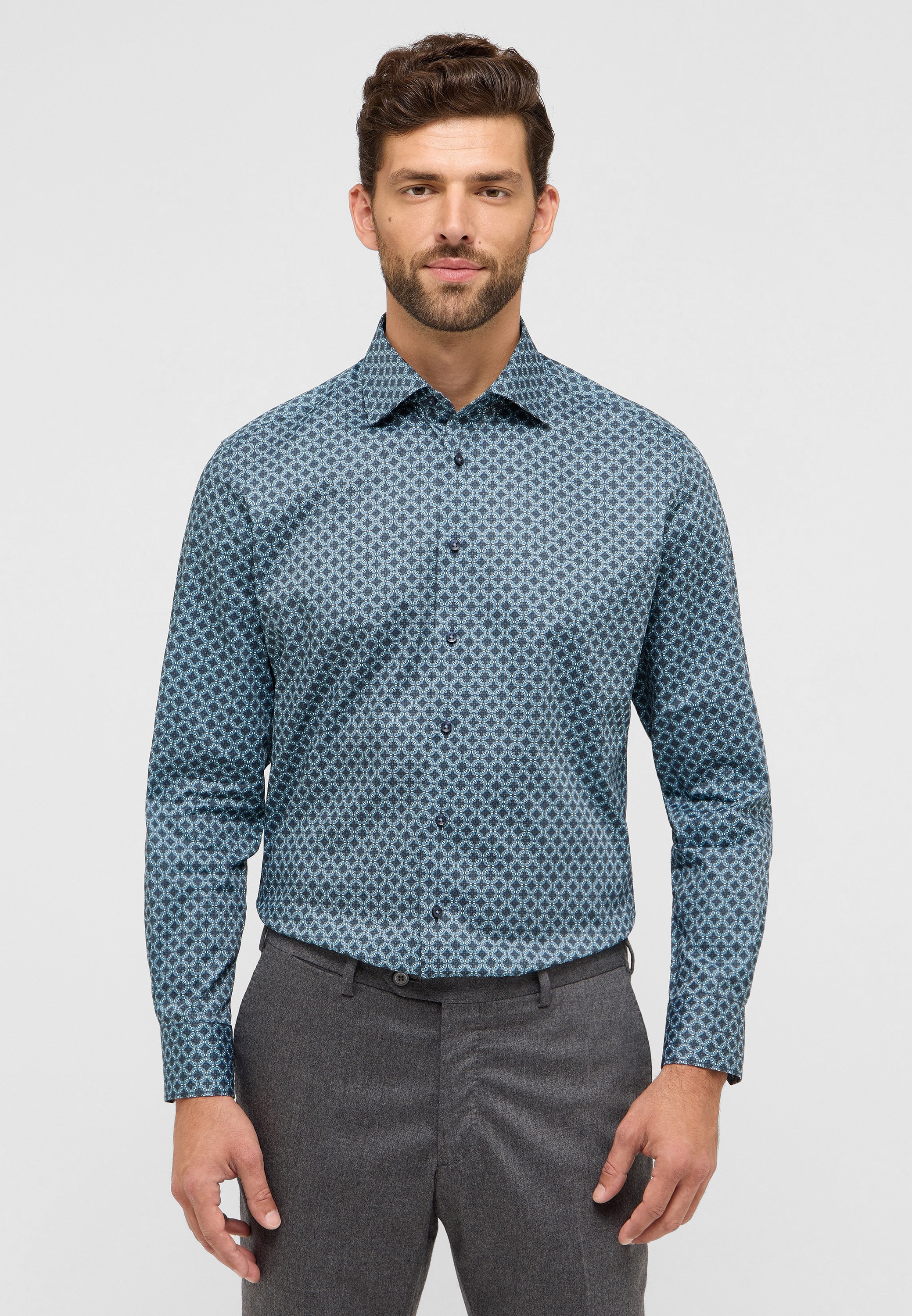 Eterna Langarmhemd "MODERN FIT", NON IRON (bügelfrei) günstig online kaufen