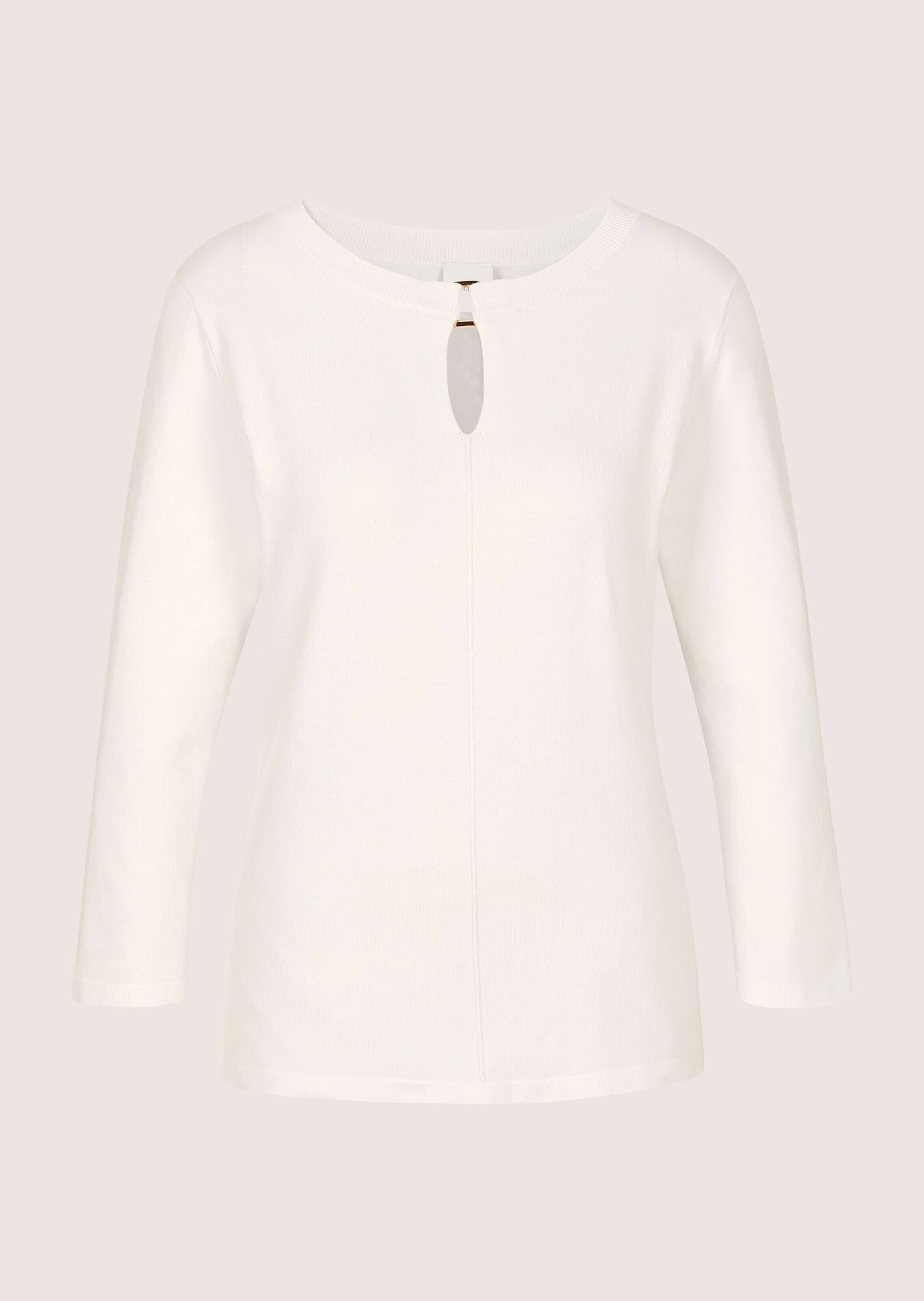 MADELEINE Longpullover "Feinstrickpullover Basicpullover mit Dekoelement" D günstig online kaufen