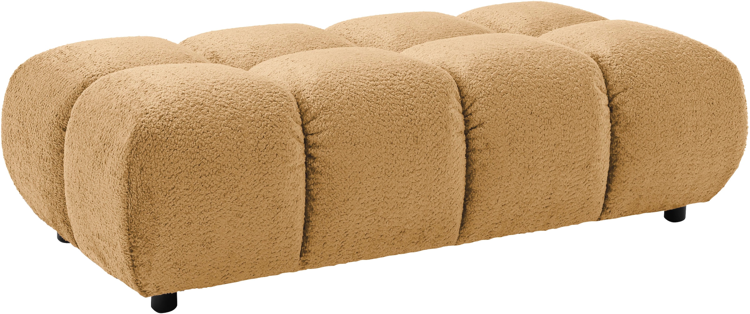 Home affaire Polsterhocker "Cozy Bubble, mit eleganter Steppung, weich gepolstert, 143x73 cm" 1 Stk. tlg. passend zum Sofa und dem drehbaren Sessel der Graceland-Serie