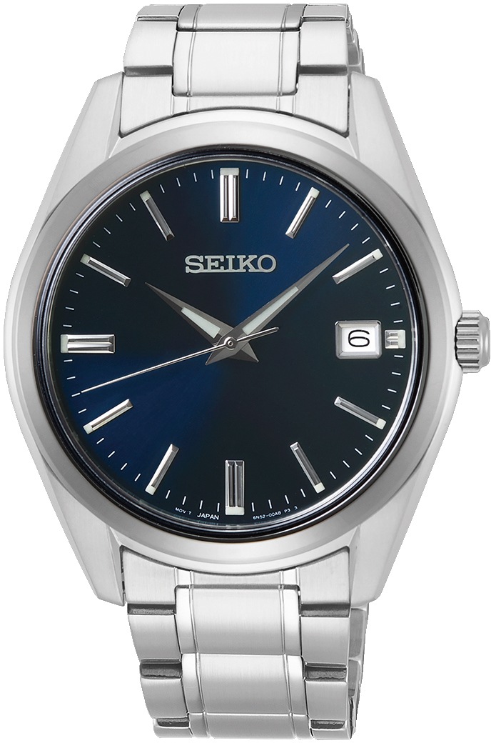 Seiko Quarzuhr »Herren Quarz Saphirglas, SUR309P1«, Armbanduhr, Herrenuhr, Datum, Saphirglas