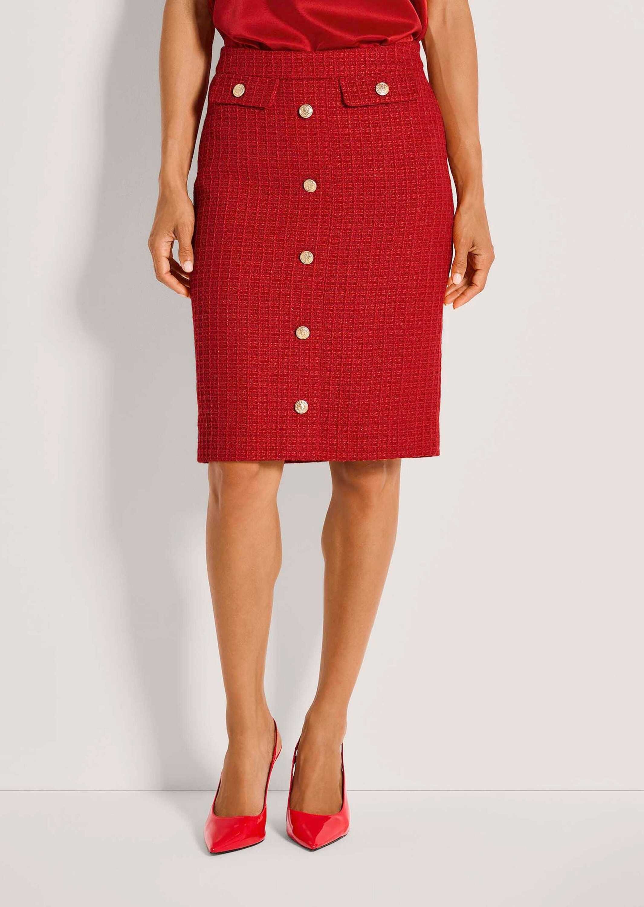 MADELEINE Sommerrock »Rock Schlanker Bleistift-Rock mit Glanz-Akzenten«