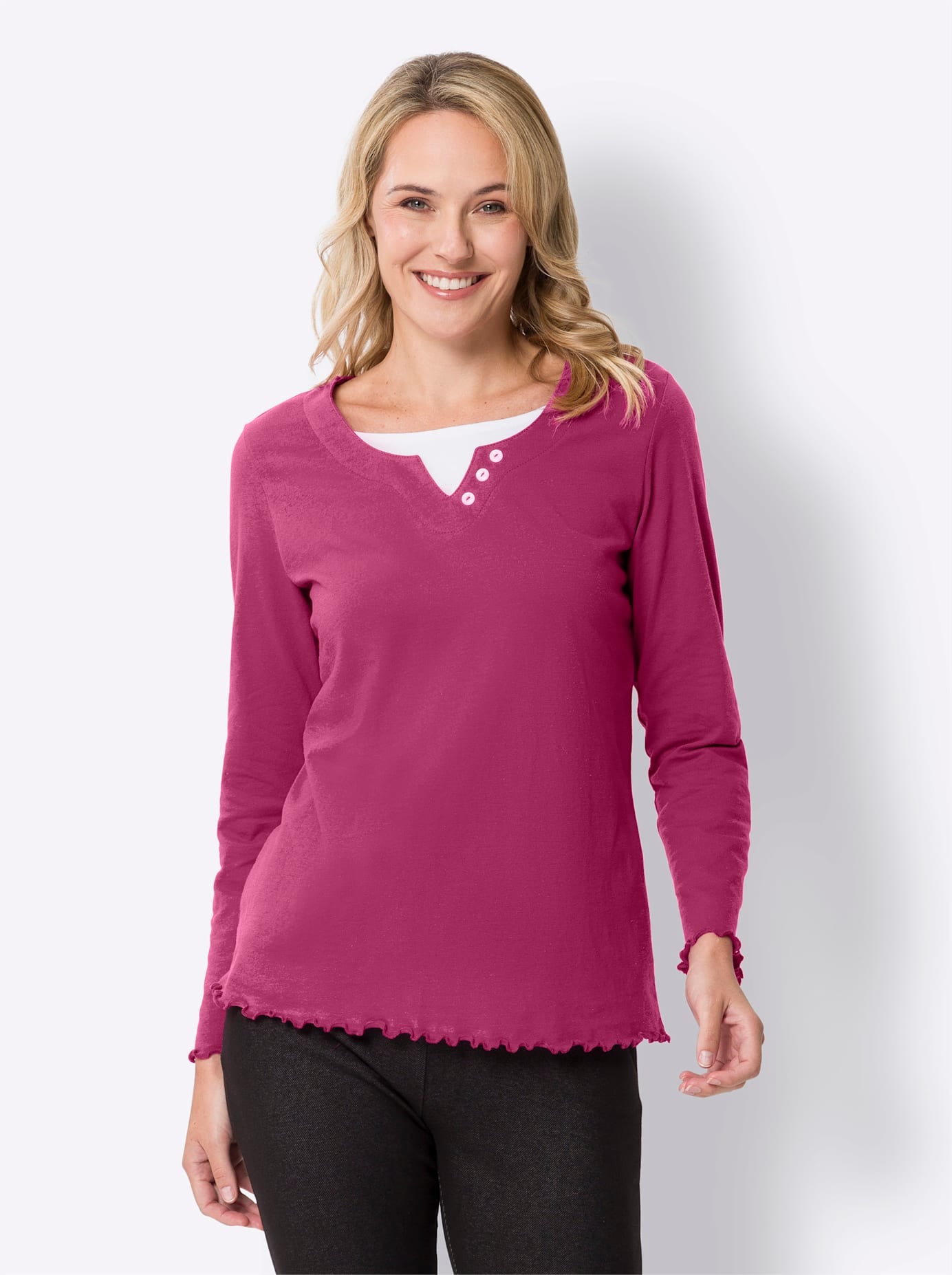 2-in-1-Shirt »Langarm-Shirt«, (1 tlg.)