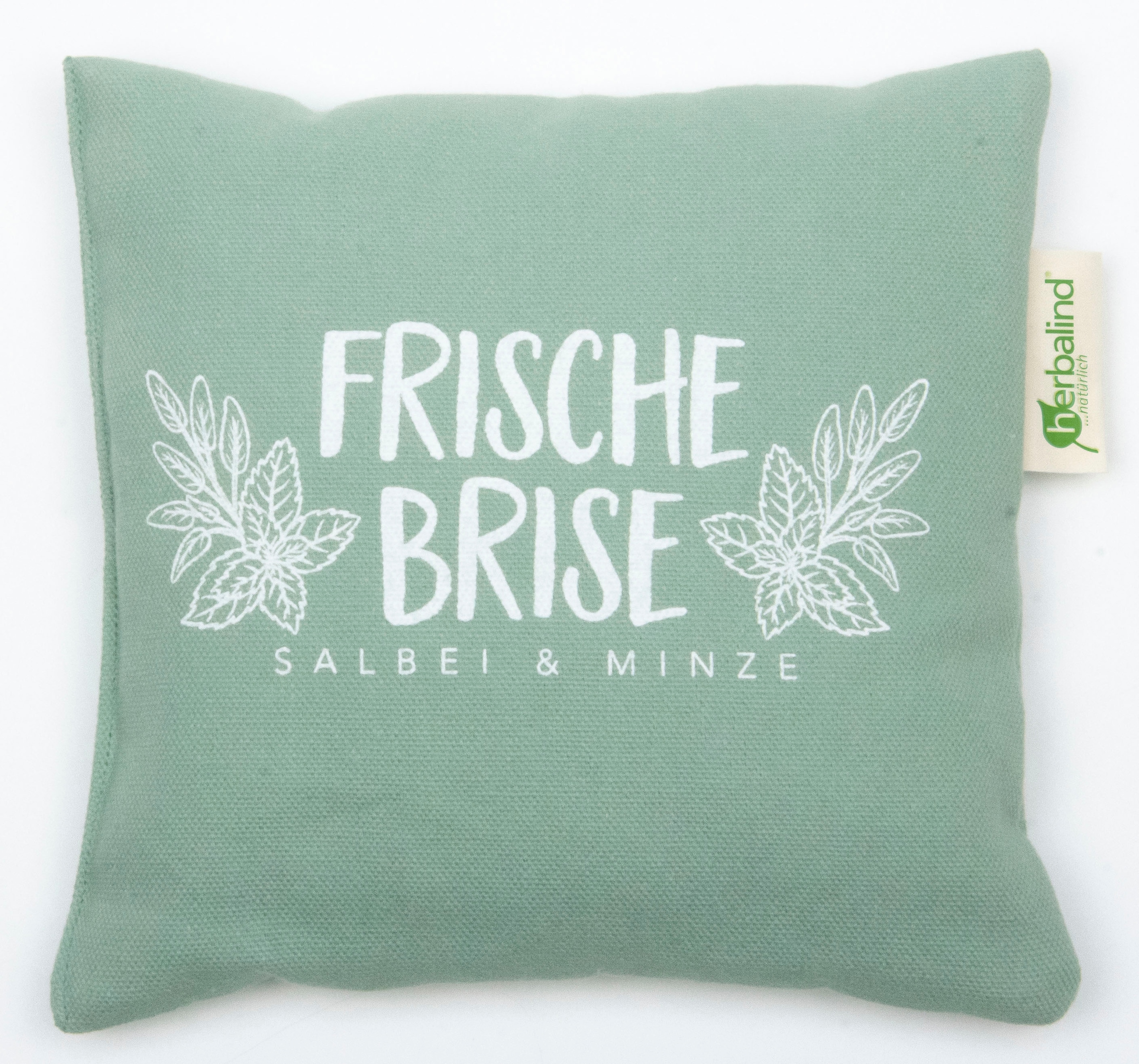 Kräuterkissen HERBALIND, B:20cm H:4cm L:20cm, grün, Baumwolle, Funktionskissen, "5052 Kräuterkissen FRISCHE BRISE"