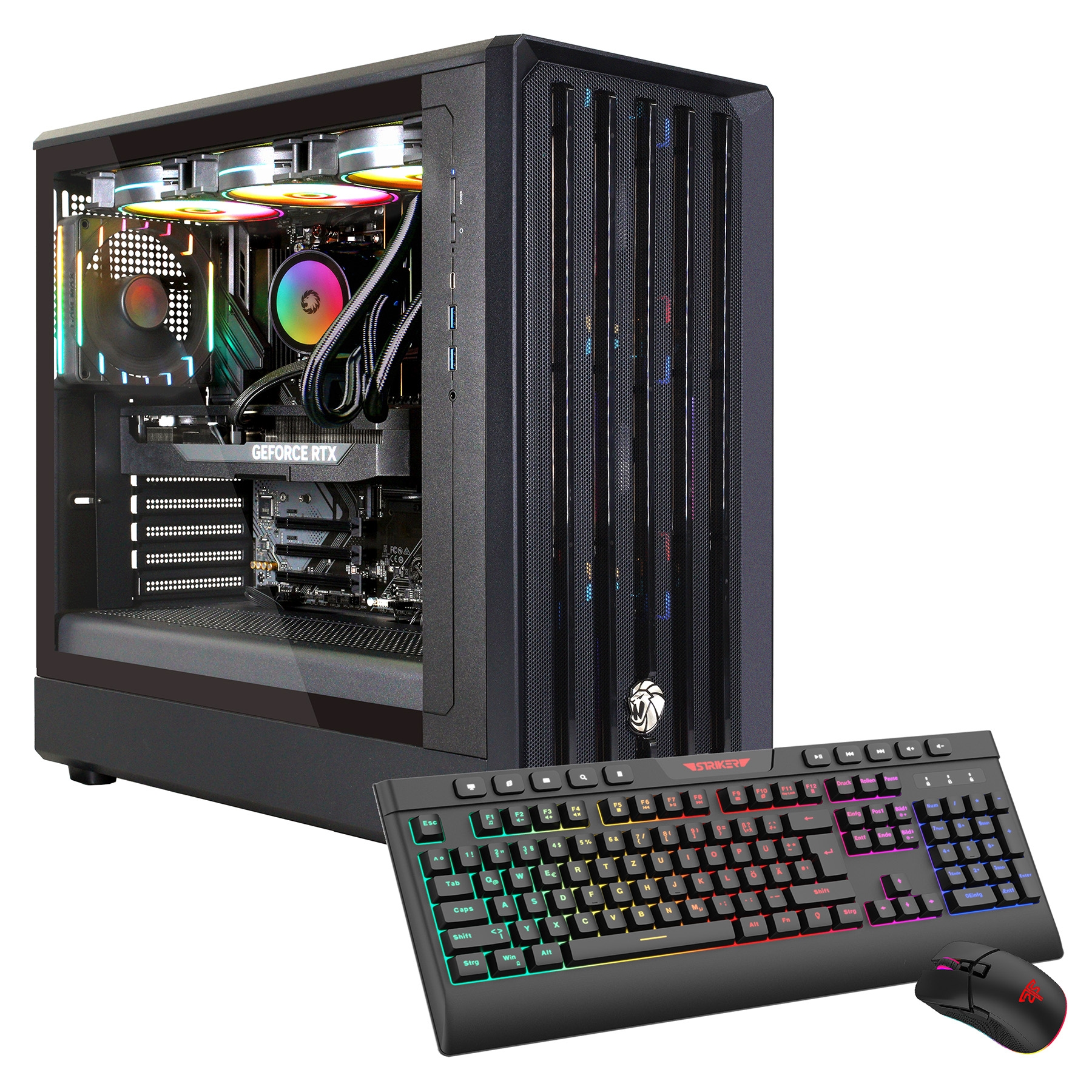 GAMEMAX Gaming-PC "CLAW BK 8092 AMD Ryzen 7 9700X 32GB DDR5 1TB SSD RTX 5070", schwarz, Microsoft Windows 11 Home (64 Bit), 32 GB RAM 1.000 GB SSD, De