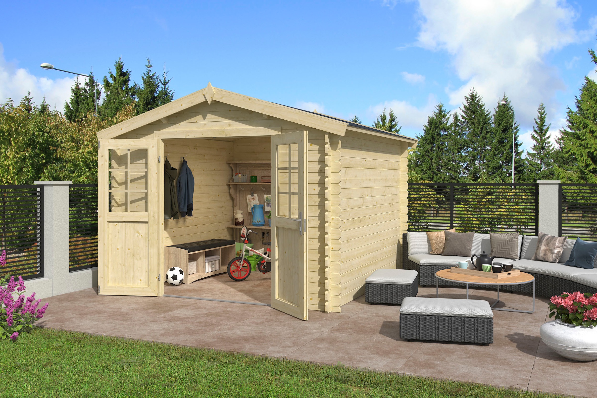 LASITA MAJA Gartenhaus »NORAH 275«, (Set)