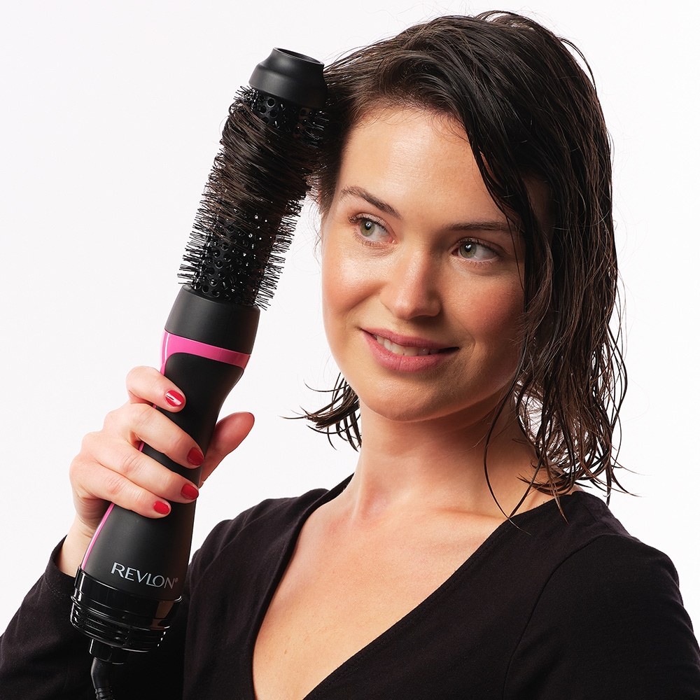 Revlon Warmluftbürste »ONE-STEP™ Style-Booster – Rundbürstenföhn und Styler - RVDR5292E«, 1 Aufsätze, mit Dual Stecker für UK/EU - ideal für Reisen