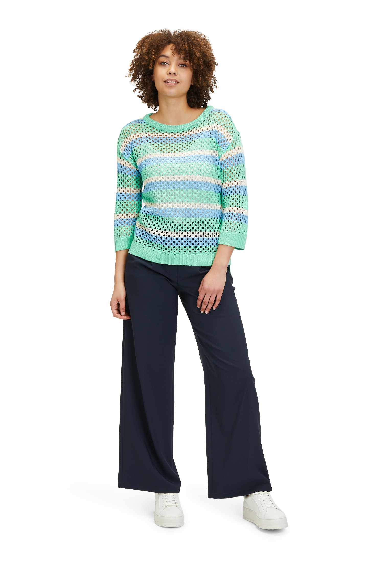 Betty Barclay Strickpullover »Betty Barclay Grobstrick-Pullover mit Streifen«, (1 tlg.), Ringel