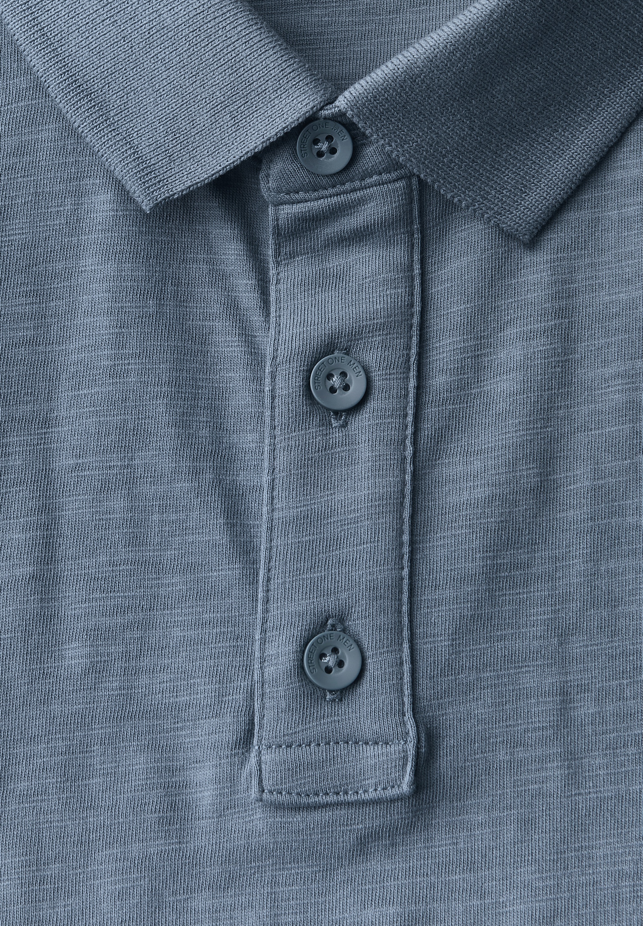 STREET ONE MEN Poloshirt, aus reiner Baumwolle