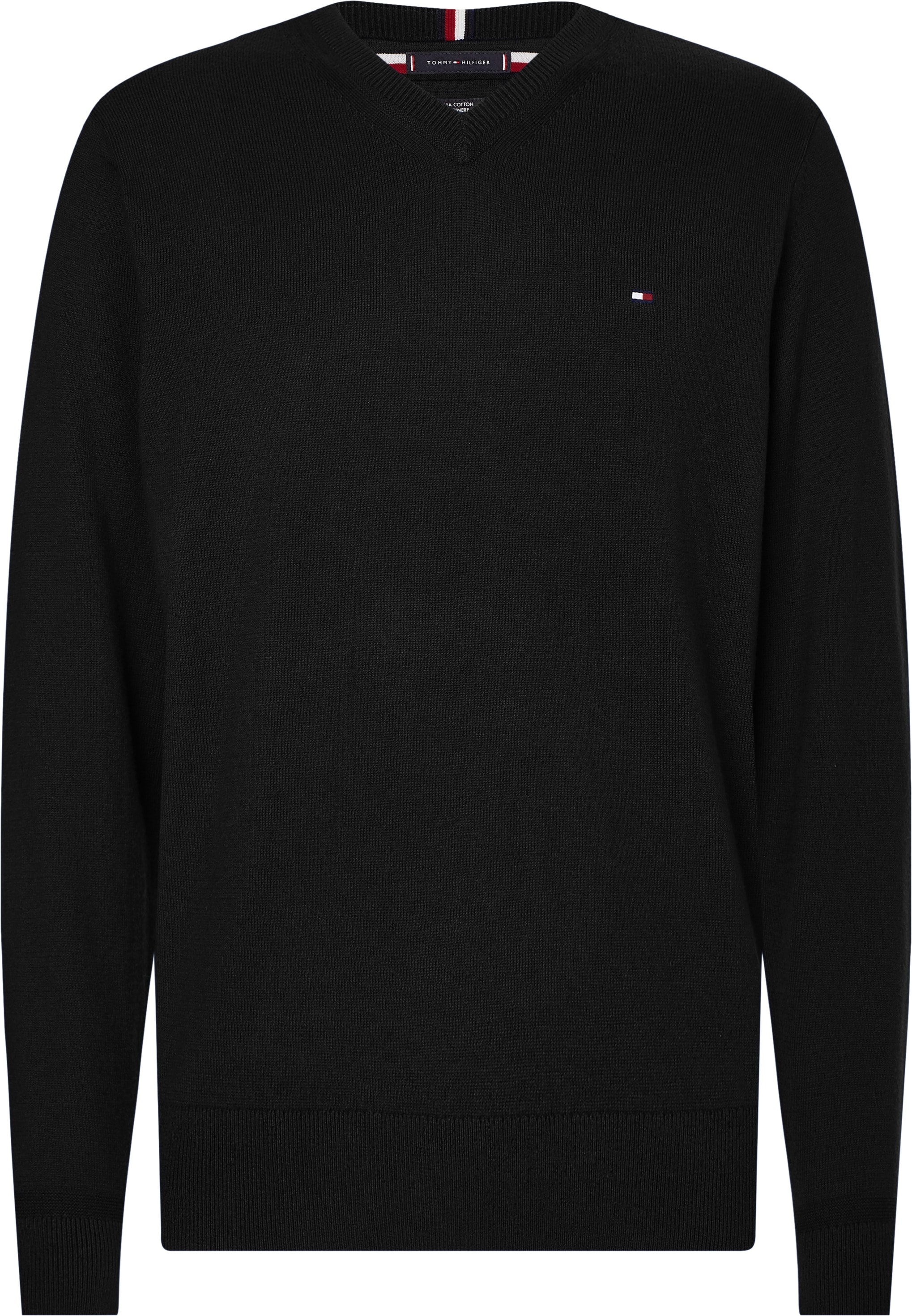 Tommy Hilfiger Big & Tall Strickpullover "BT-PIMA ORG CTN CASHMERE VNCK-B", günstig online kaufen