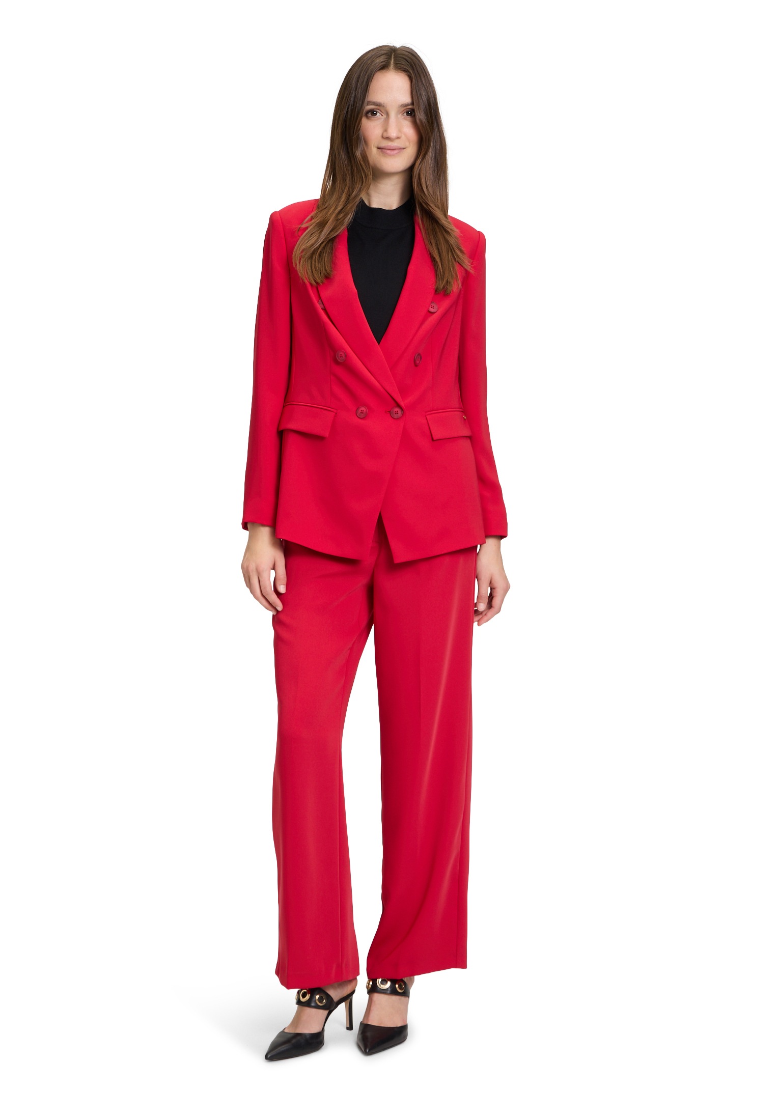 Betty&Co Longblazer »Betty & Co Businessblazer mit Taschen«, Nahtführung