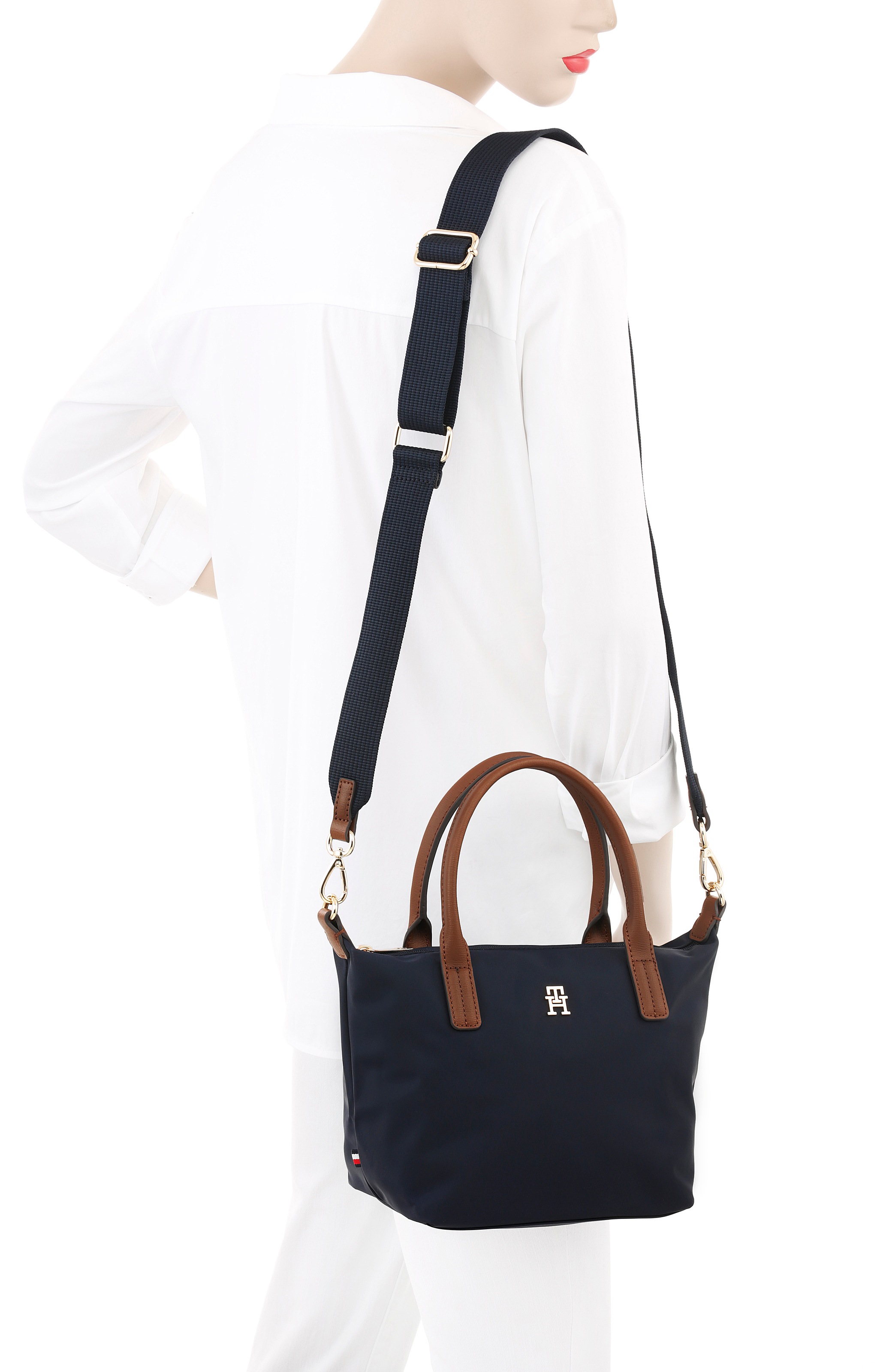 Tommy Hilfiger Tragetasche "POPETTE MINI TOTE", Damen Umhängetasche, Miniba günstig online kaufen