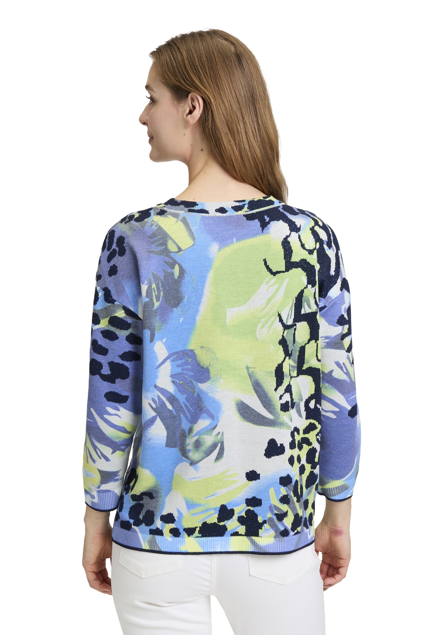 Betty Barclay Strickpullover »Betty Barclay Feinstrickpullover mit Leoprint«, (1 tlg.), Druck