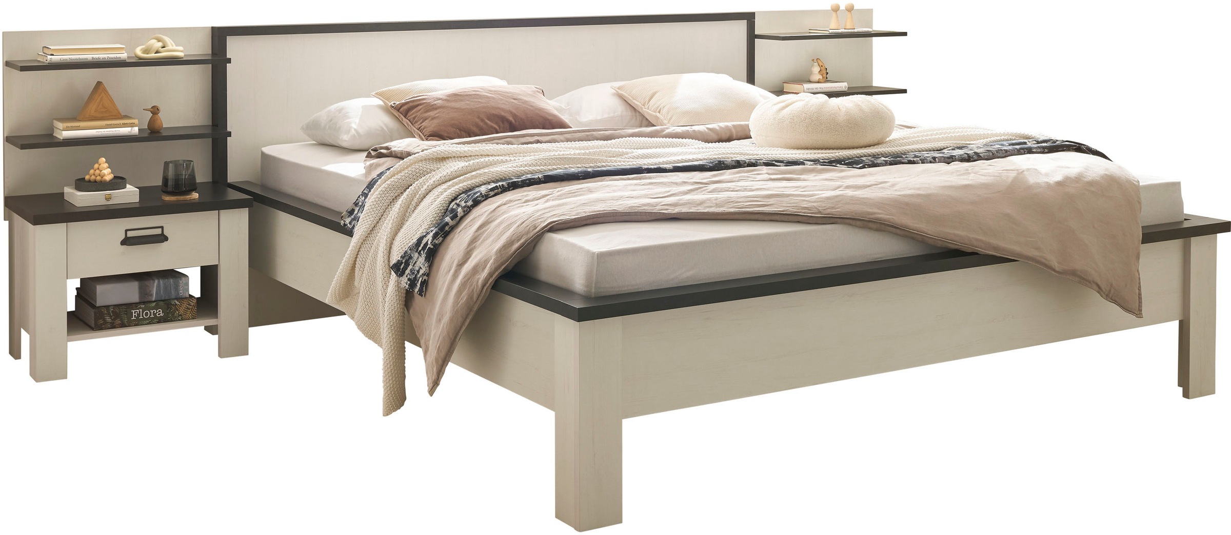 Home affaire Bettanlage "SHERWOOD" 5 Stk. tlg. Liegefläche 180/200cm, 2 Nac günstig online kaufen