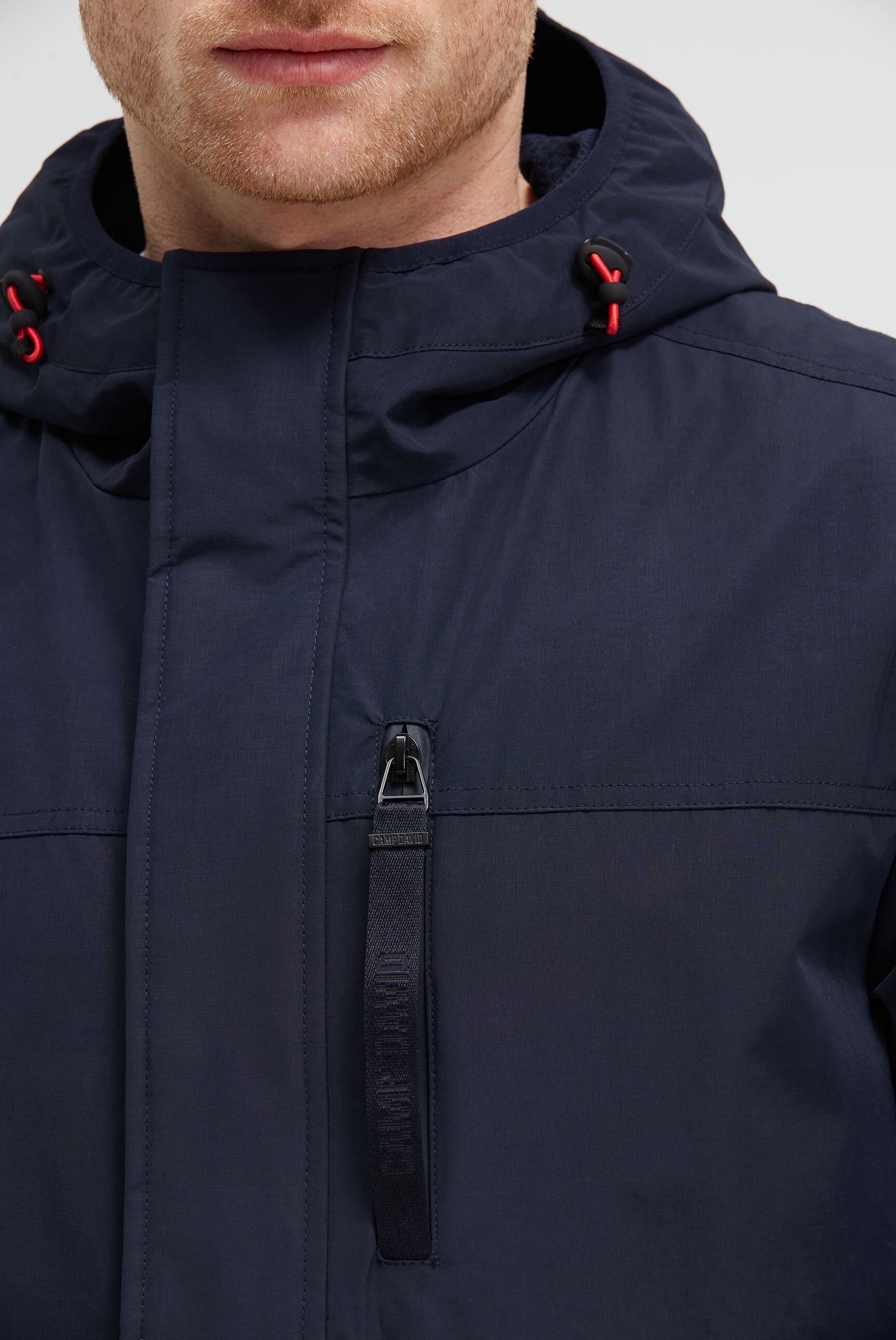 CAMP DAVID Outdoorjacke, mit Kapuze, mit verstellbarem Saum