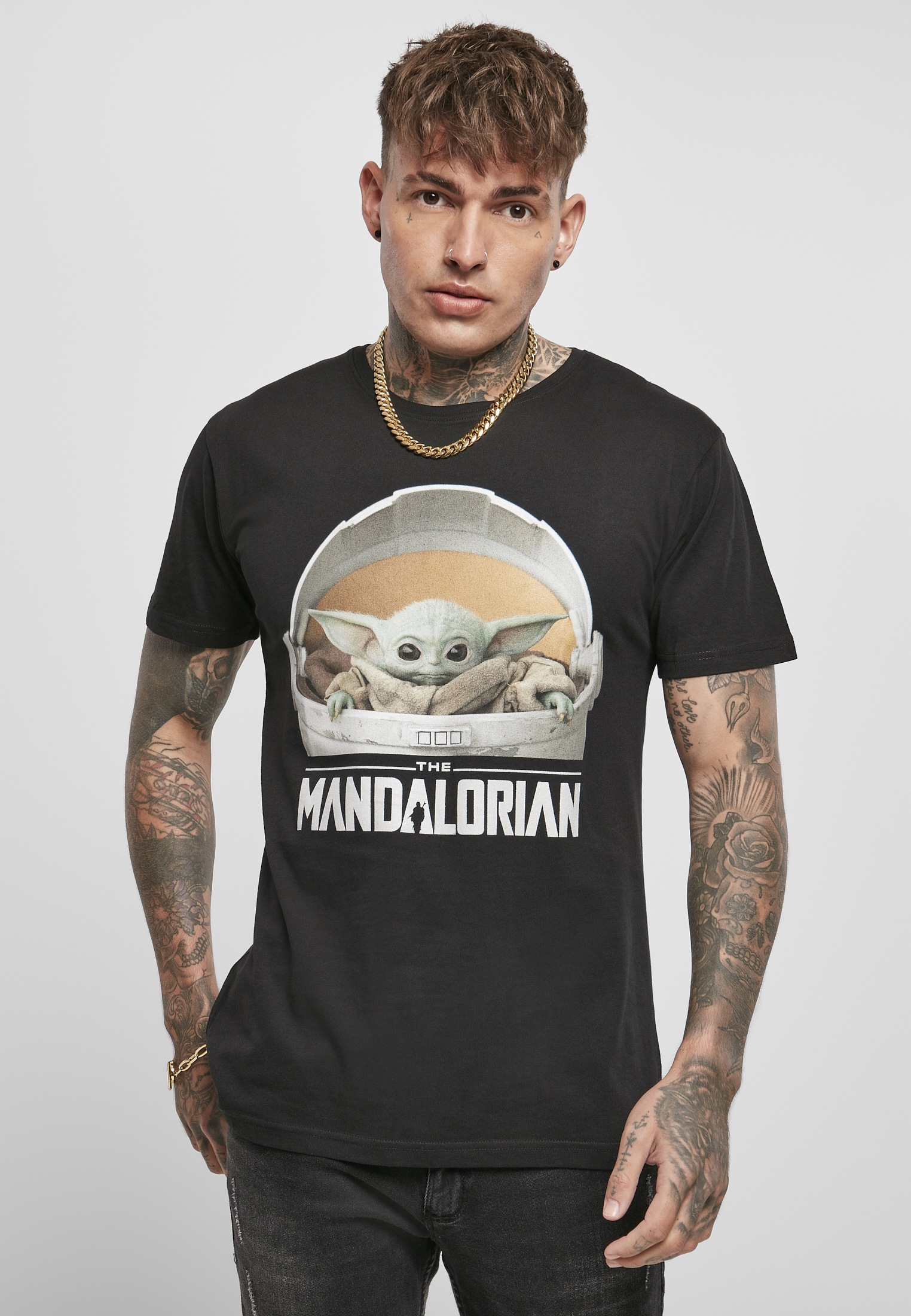 ▷ für (1 tlg.) Merchcode Baby Mandalorian »Herren T-Shirt | Yoda Logo BAUR Tee«,