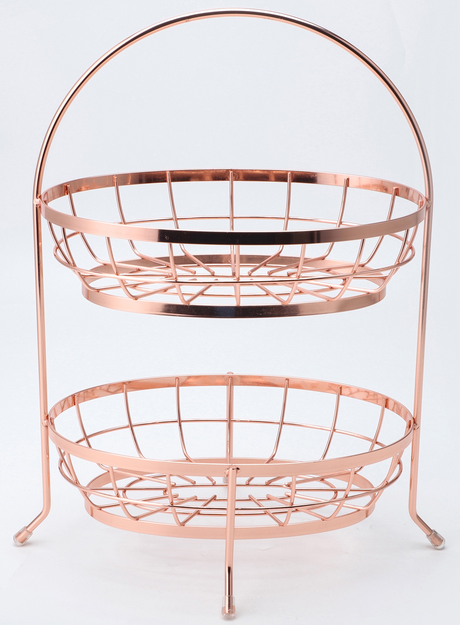 ECHTWERK Obstschale aus Eisen Obstkorb, 2-stöckig, pulverbeschichtet, prakt günstig online kaufen