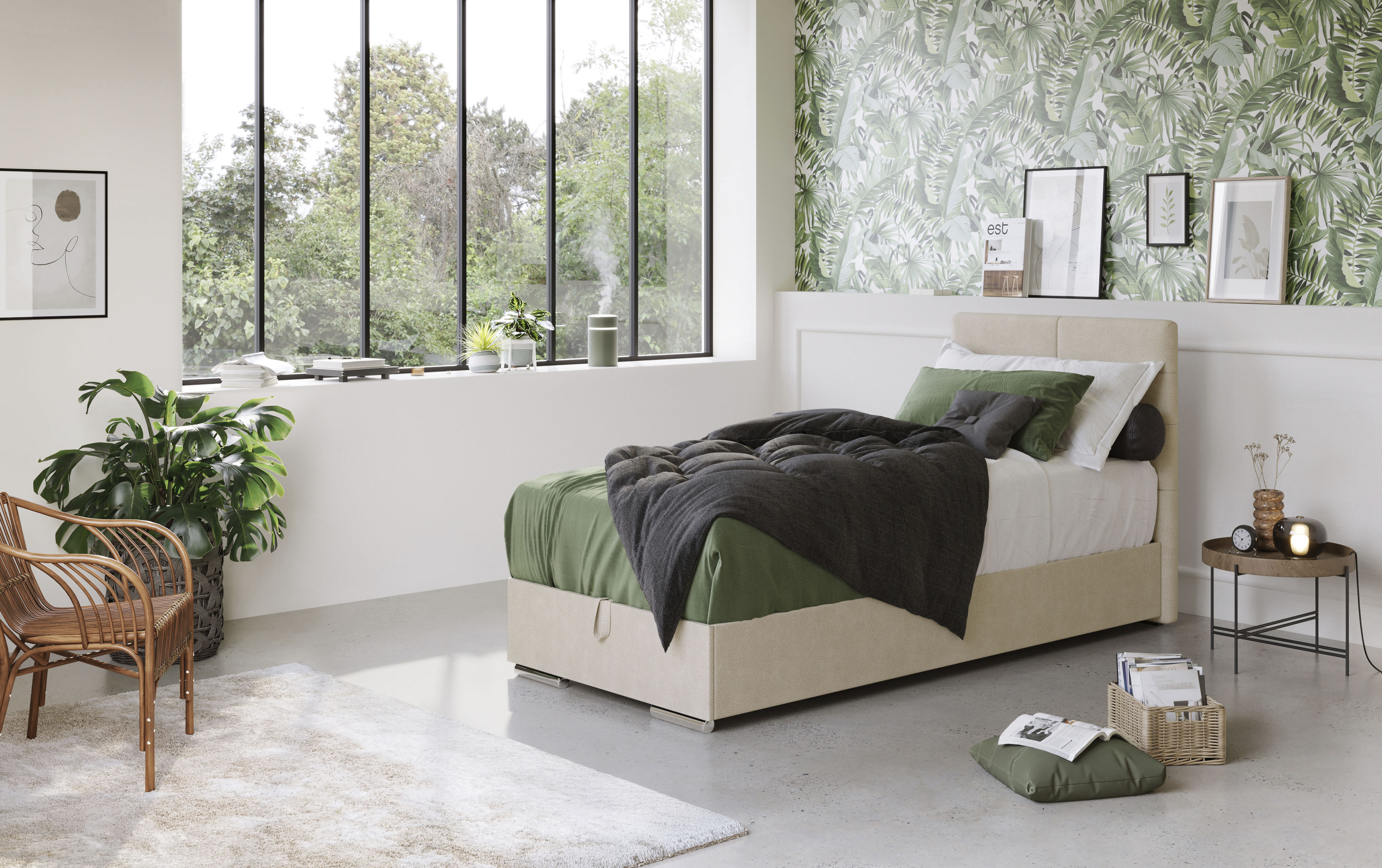 COTTA Boxbett "Tom mit Bettkasten, Topper und Zierkissen" Bestseller, Unser Dauertiefpreis