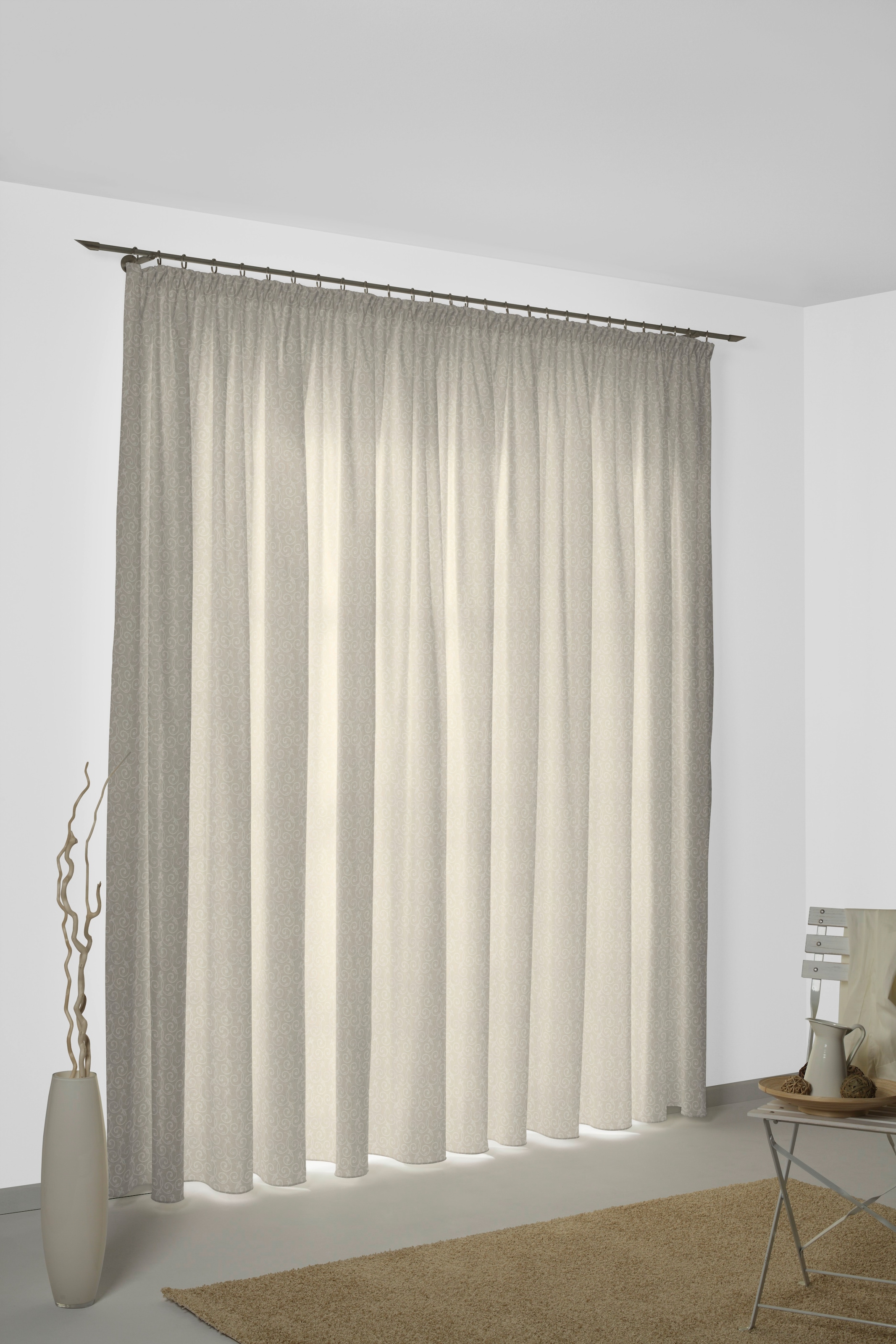 Wirth Vorhang "Schmalfeld" Kräuselband 1 Stk. tlg. HxB: 245x135 günstig online kaufen