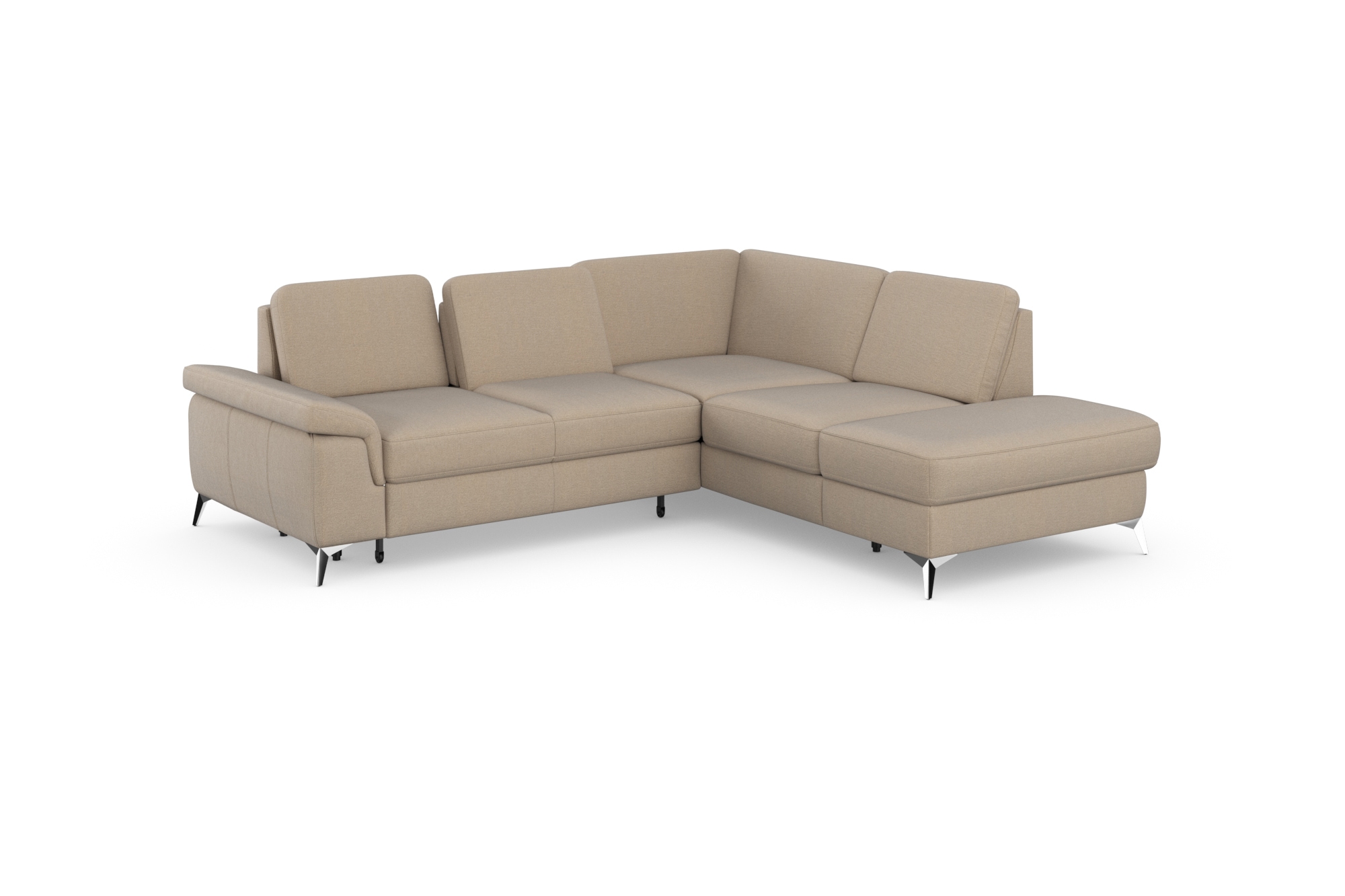 sit&more Ecksofa »Padua L-Form«, inklusive Sitztiefenverstellung, Armteilfunktion und Federkern