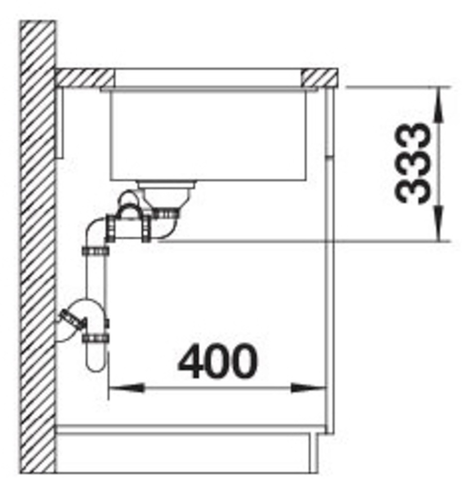 Blanco Granitspüle »ROTAN 340/160-U« 1 Stk. tlg. erhältlich in mehreren Farben