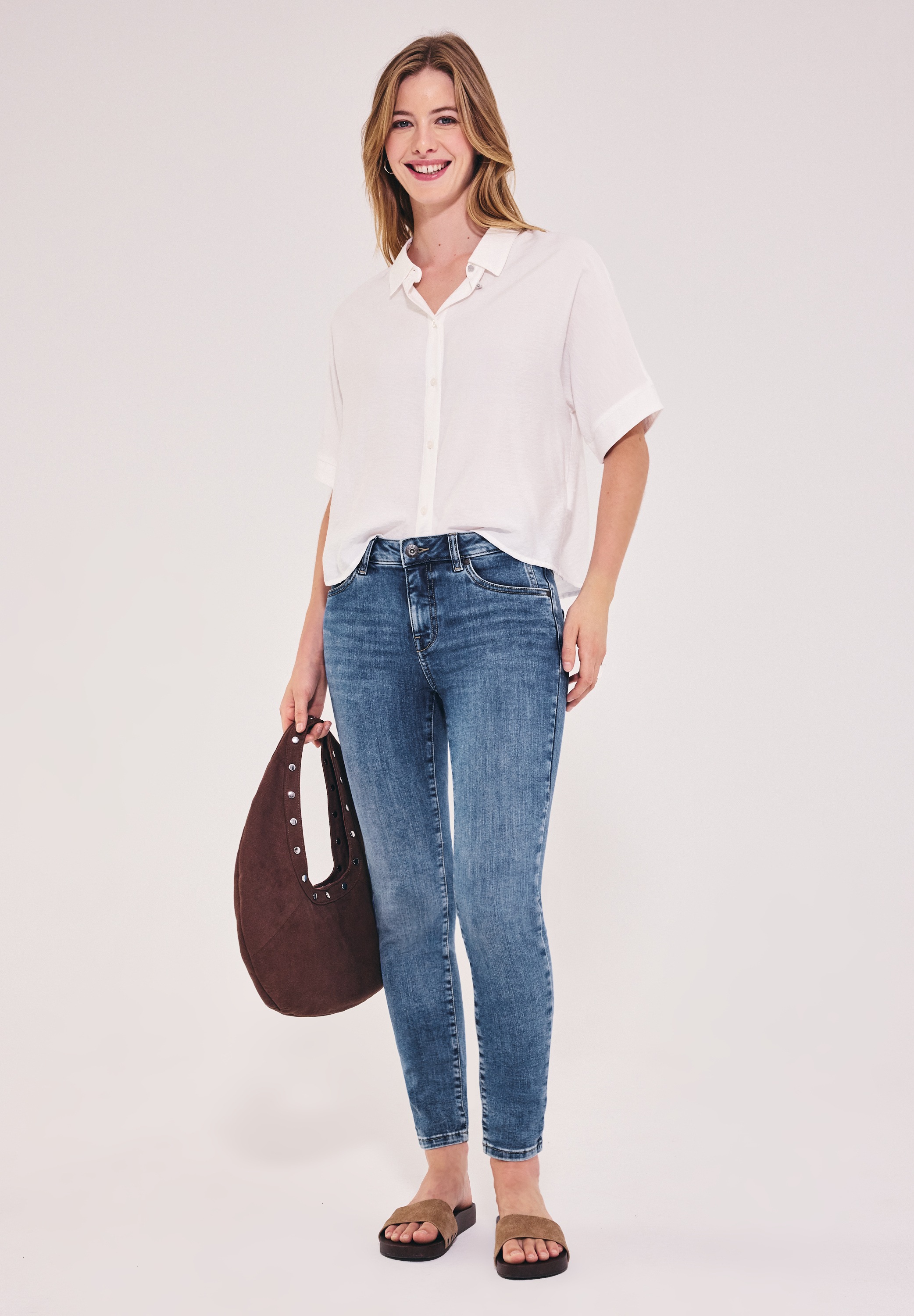 STREET ONE STUDIO Skinny-fit-Jeans 5-Pocket-Style