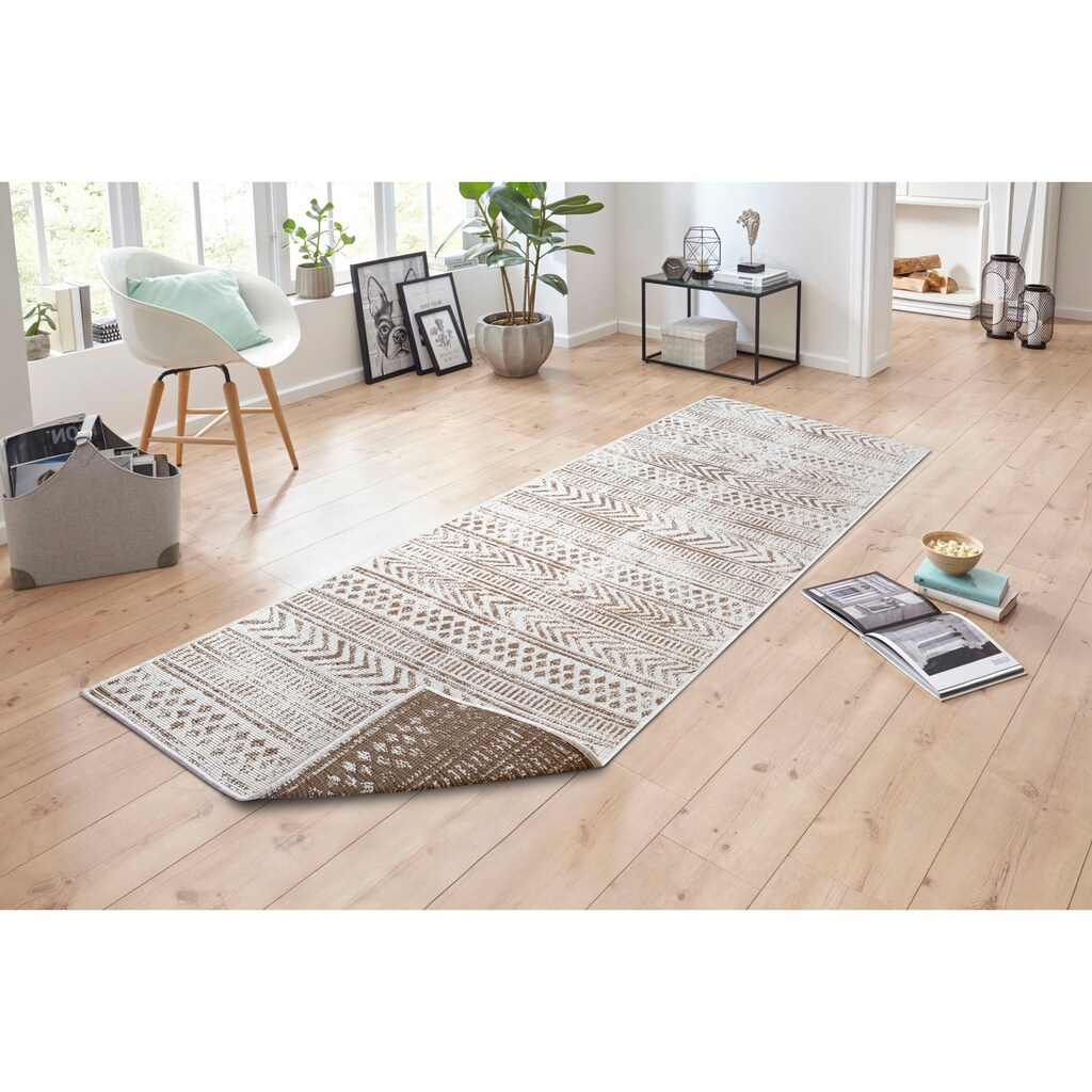 NORTHRUGS Läufer »BIRI«, rechteckig, In-& Outdoor, Wetterfest, Balkon, Garten, Wohnzimmer, Wasserfest, Boho