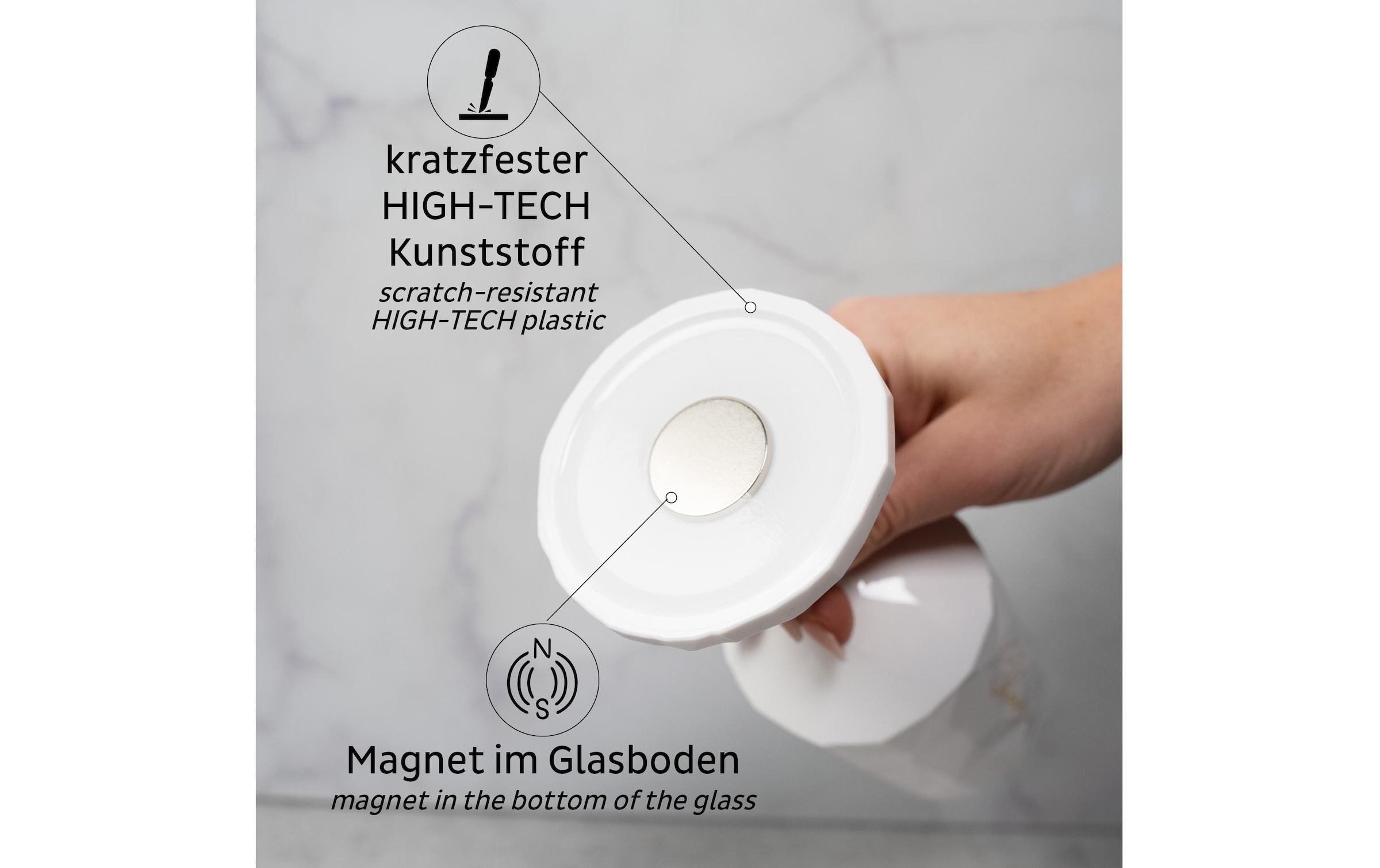 silwy MAGNETIC SYSTEM Glas »Wein Cheers«