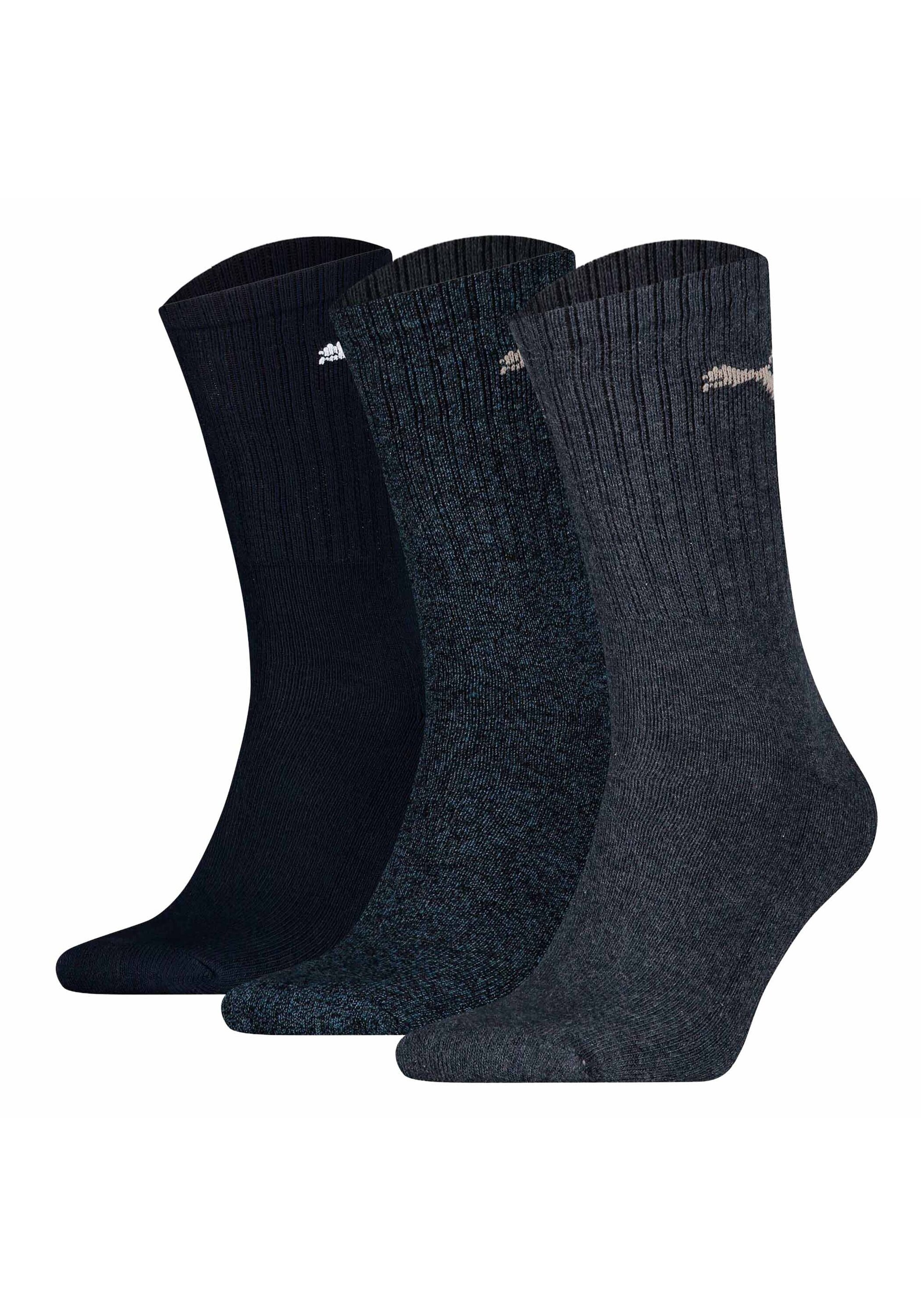 PUMA Herren Kurzsocken "Socken 3er Pack", Gr. 35, blau, Obermaterial: 74% Baumwolle CO. 21% Polyester PES. 3% Polyamid PA. 2% Elasthan EL., Socken