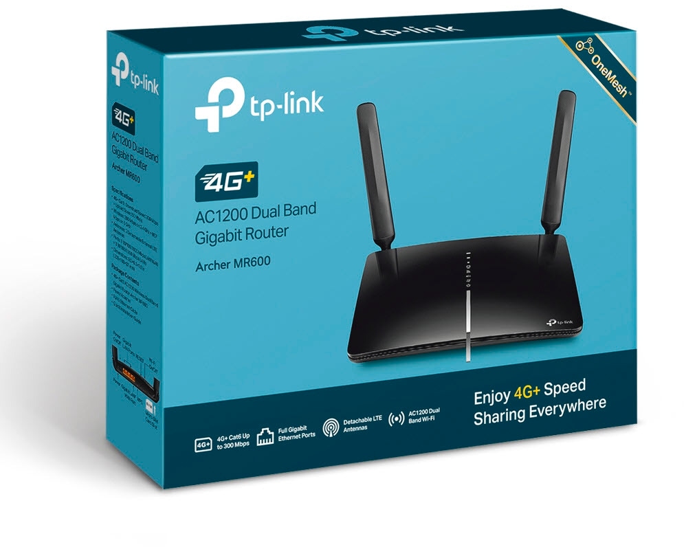 TP-Link 4G/LTE-Router »Archer MR600 AC1200«, WLAN UMTS / LTE Router (3G & 4G)
