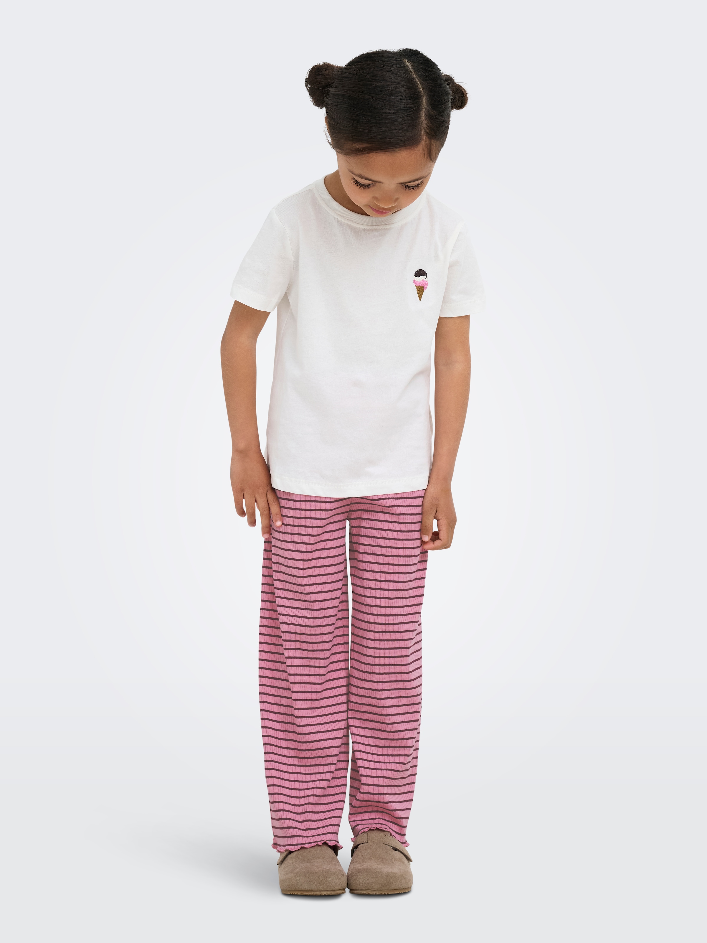 KIDS ONLY Jerseyhose »KMGMAUDE LIFE STRIPE WIDE PANT JRS NOOS«