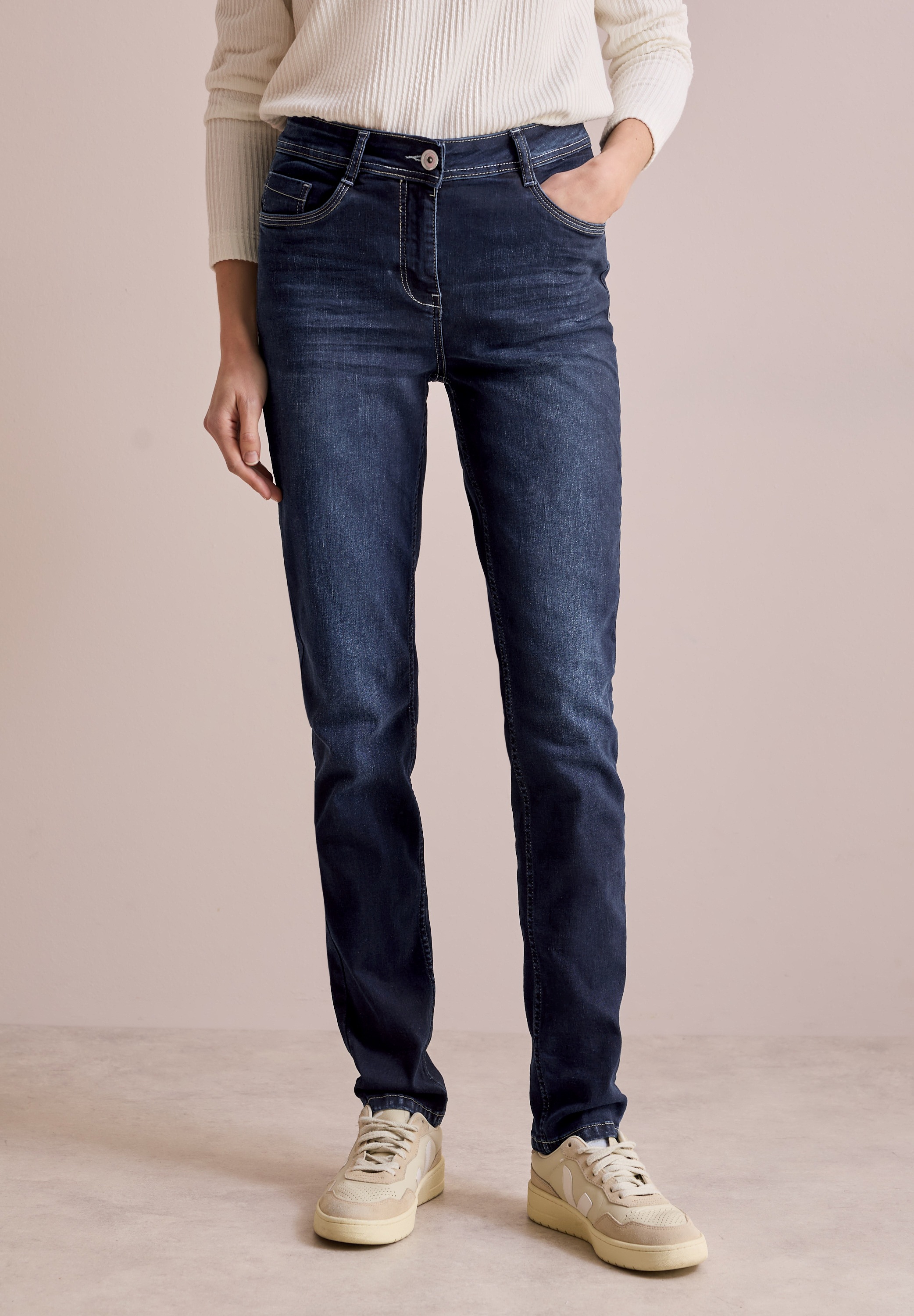 Cecil Skinny-fit-Jeans, aus Baumwolle mit Stretchanteil günstig online kaufen