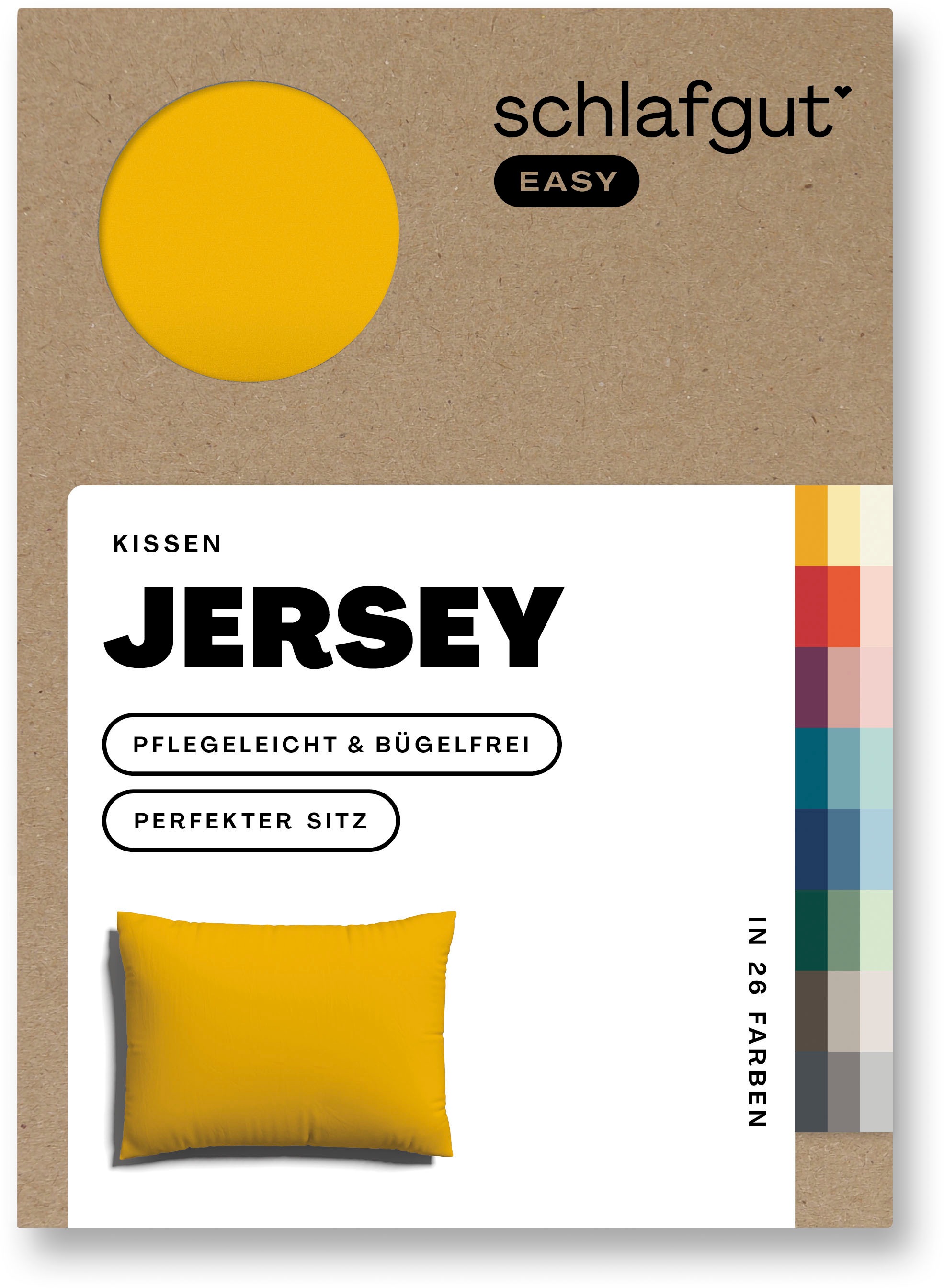 Schlafgut Kissenbezug "EASY JERSEY Kissenhülle 100% Baumwolle, weicher Edel günstig online kaufen