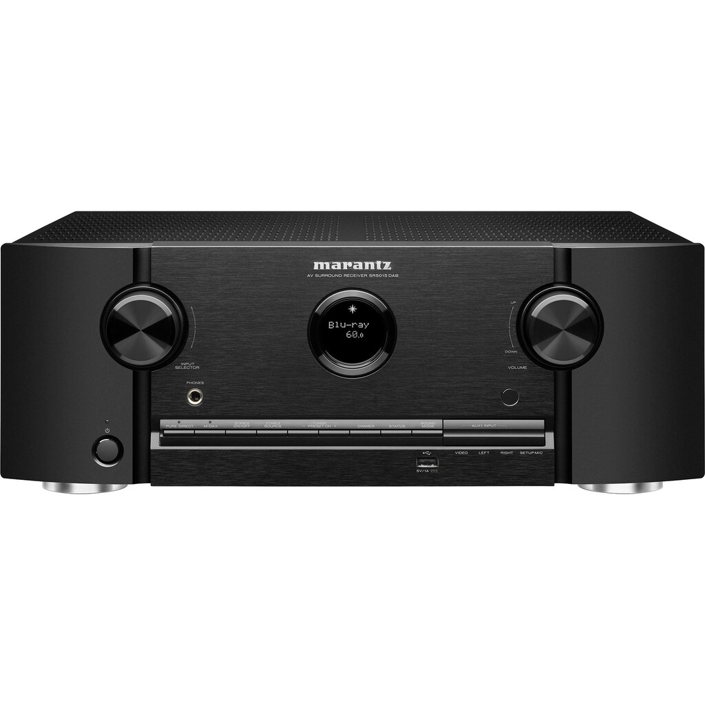 Marantz AV-Receiver »SR5015DAB«, 7.1, (Bluetooth-WLAN-LAN (Ethernet) DAB+-Video Upscaling-USB-Mediaplayer-Timer), mit 7-Kanal-Endstufe