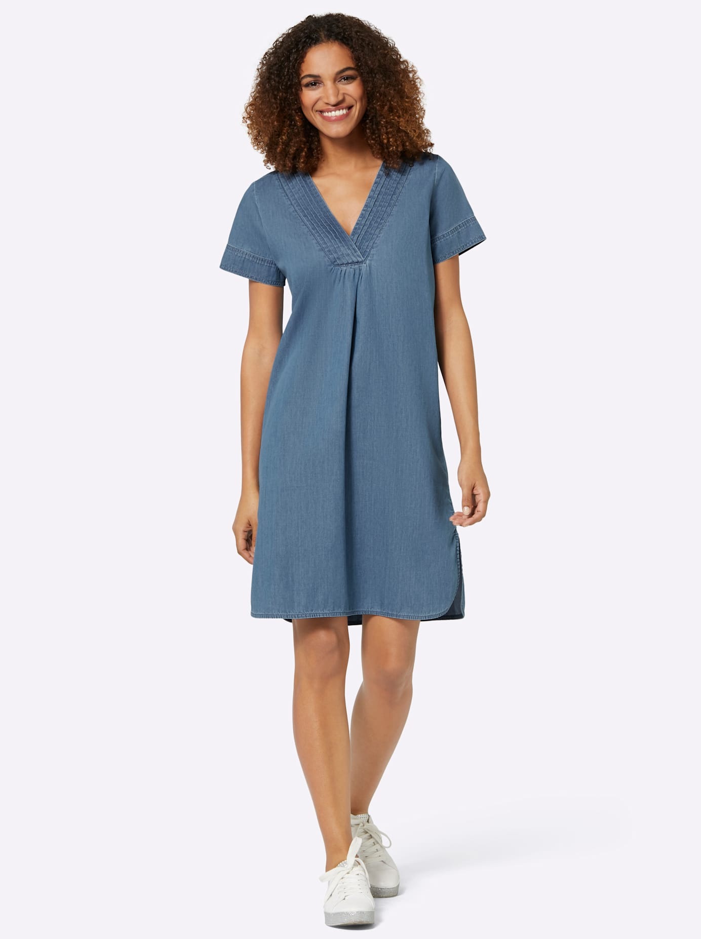 Casual Looks Jeanskleid "Kleid" Eingrifftaschen günstig online kaufen