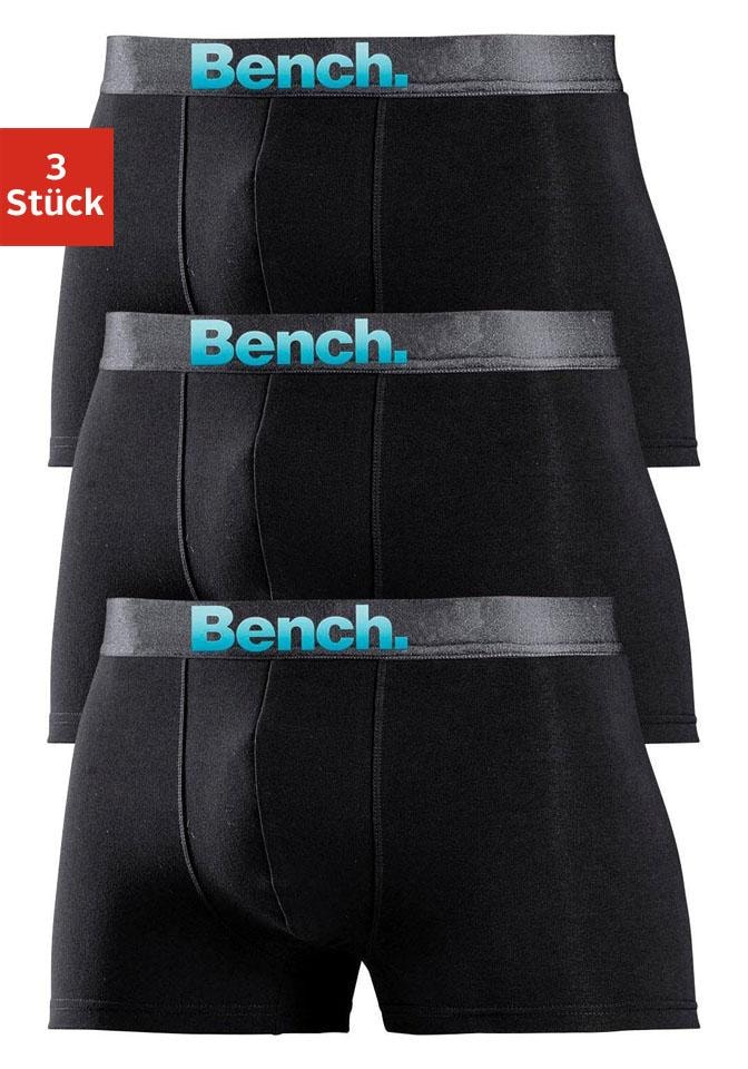 Bench. Boxer "Boxershorts für Herren", 3 Stk. Unterhosen mit Logo Webbund günstig online kaufen