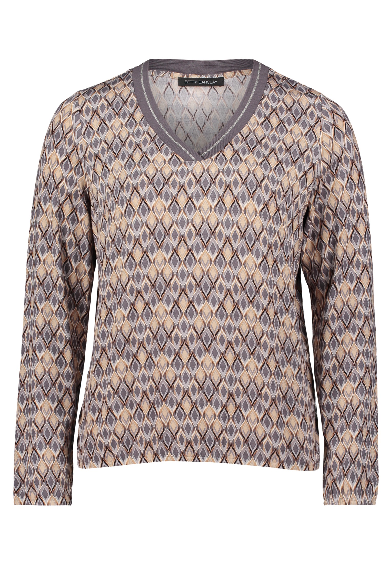 Betty Barclay Kurzarmshirt "Damen Blusenshirt mit V-Ausschnitt" 1 Stk. tlg. günstig online kaufen