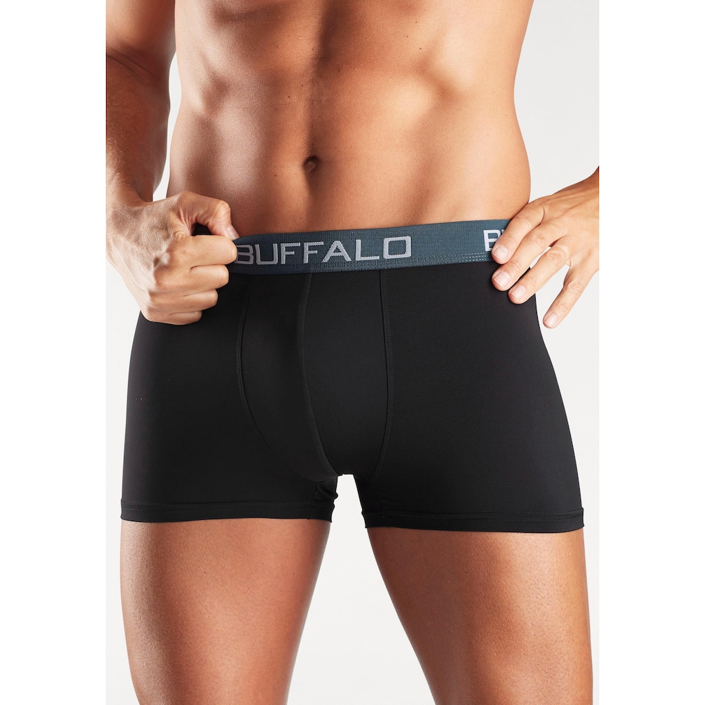 Buffalo Boxer »Boxershorts für Herren«, (Packung, 4 St.), aus Baumwoll-Mix