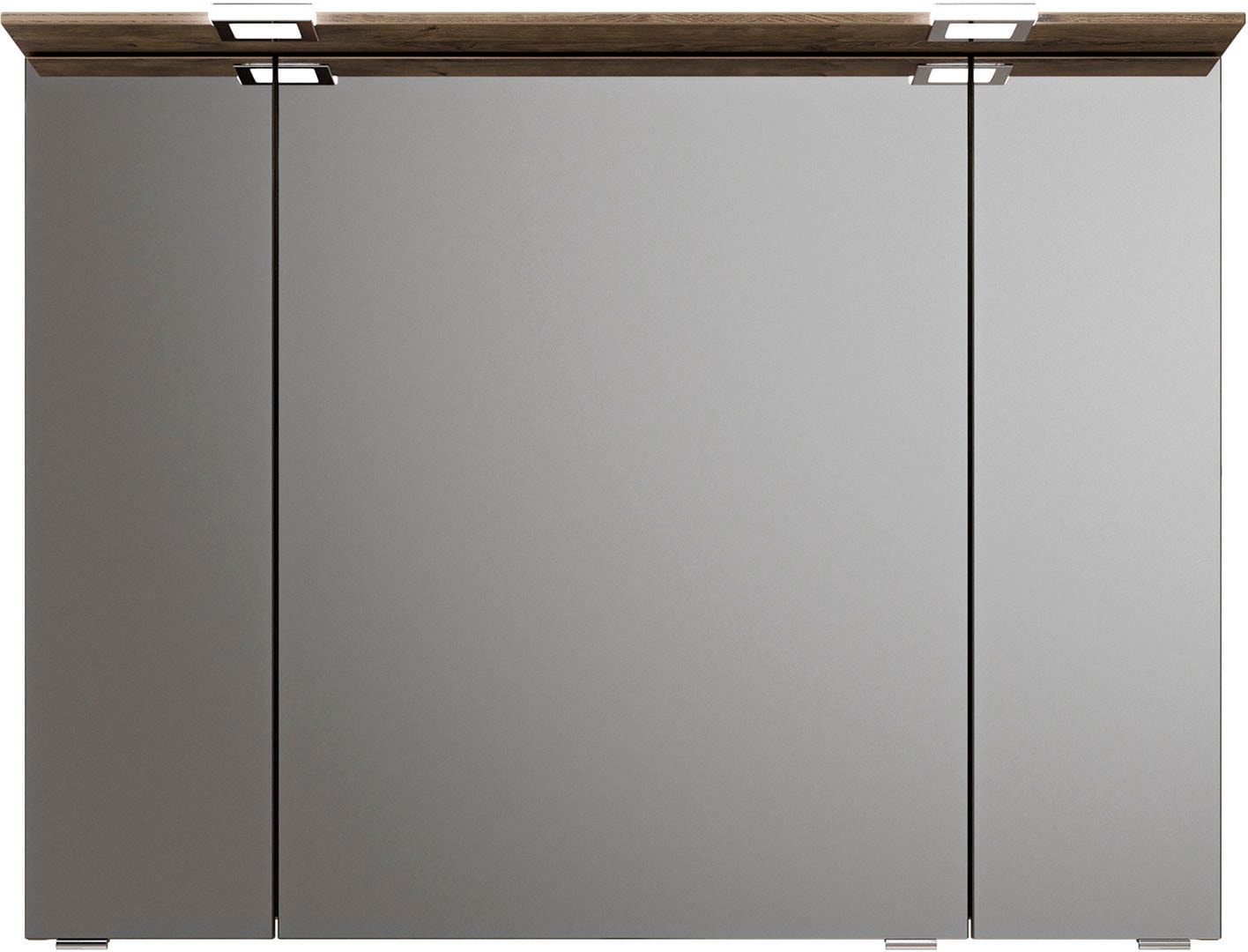 Saphir Badmöbel-Set »Serie 6025 2-teilig Mineralmarmor-Waschtisch mit LED-Spiegelschrank« 2 Stk. tlg.