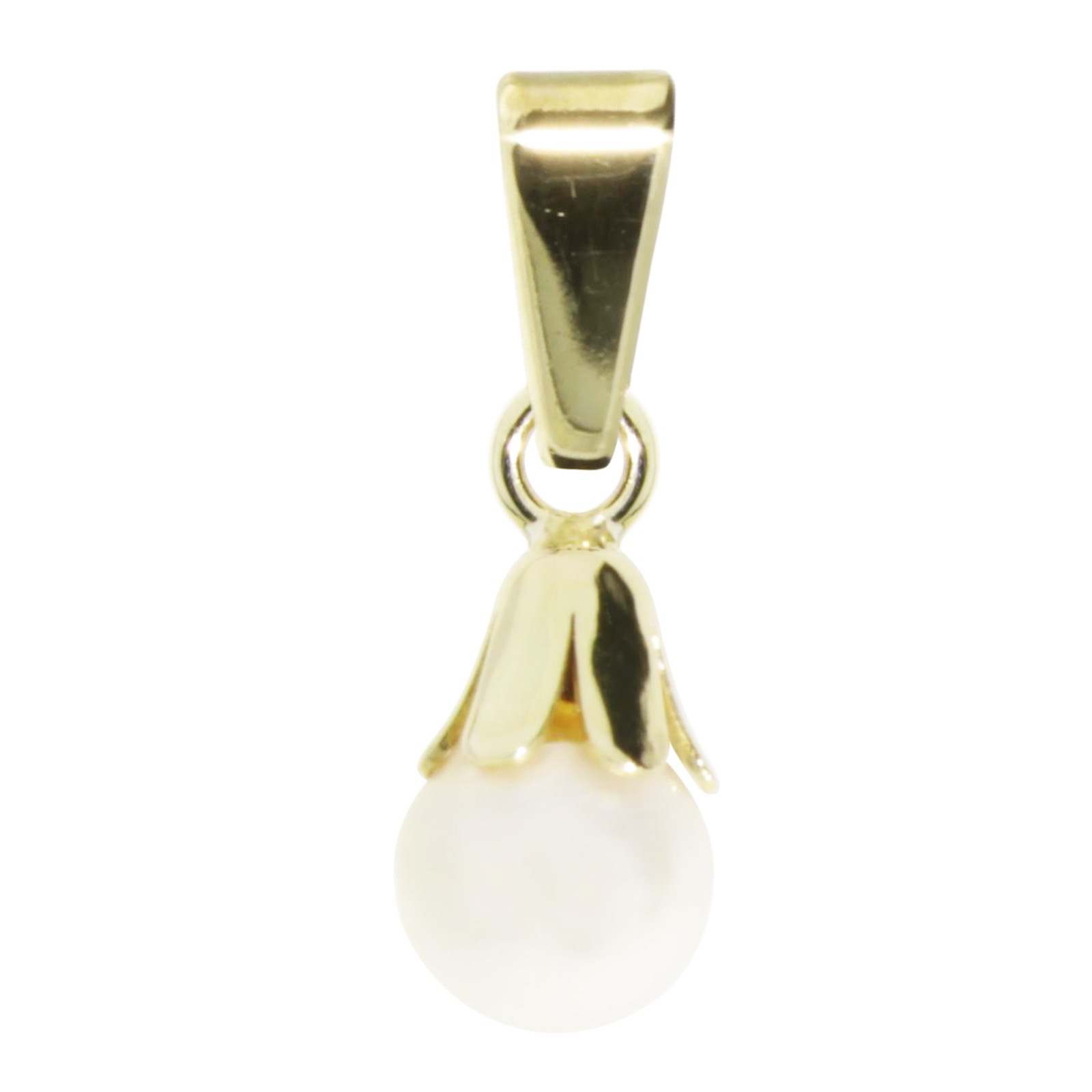 OSTSEE-SCHMUCK Damen Kettenanhänger "Ostsee-Schmuck Anhänger Glocke Anhänger Glocke", 17x6mm, Gelbgold 333, 0,6 g, gelb, Gelbgold 333, Schmuckanhänger