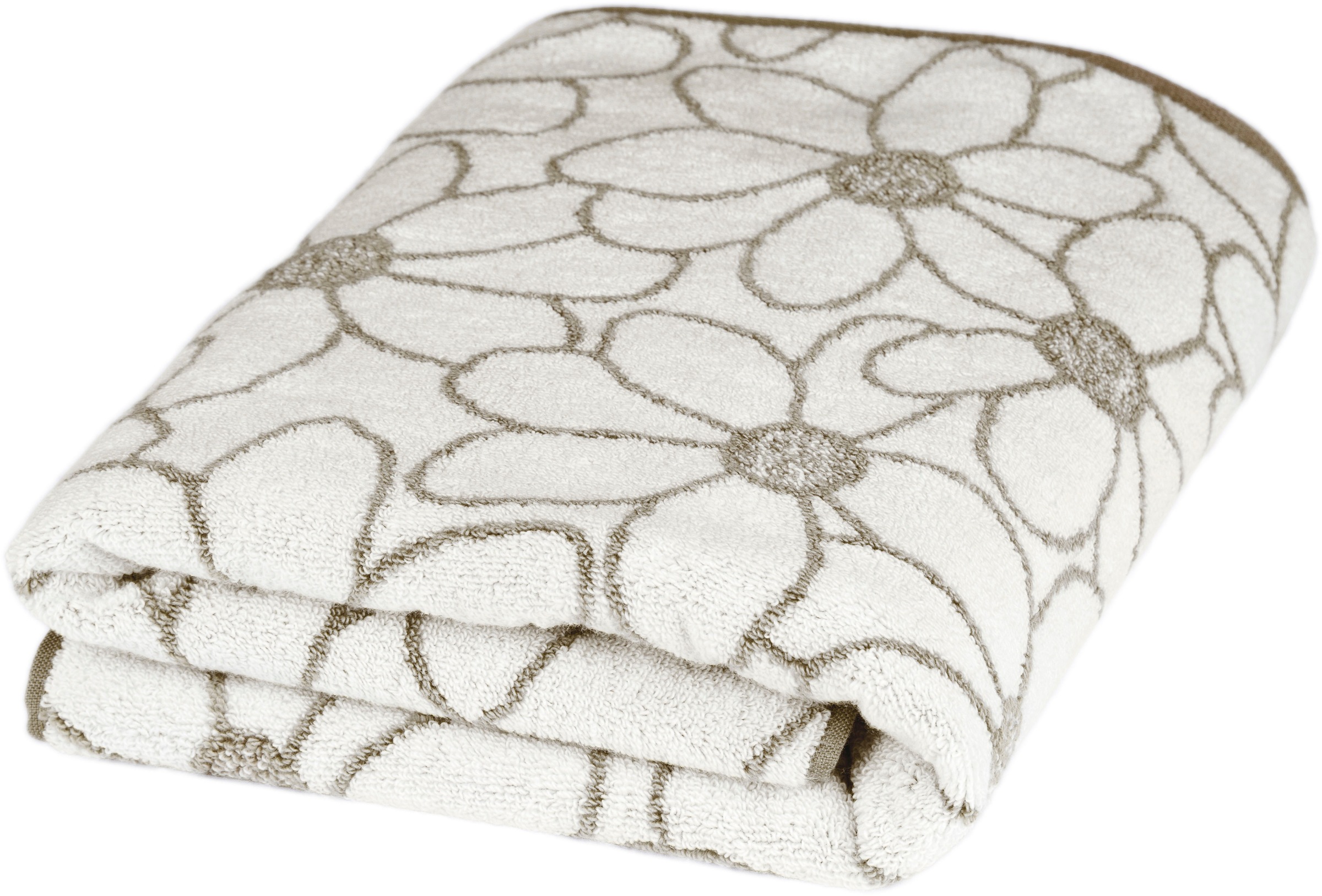 ROSS Badetuch "Blütenfond" aus feinster Mako-Baumwolle günstig online kaufen