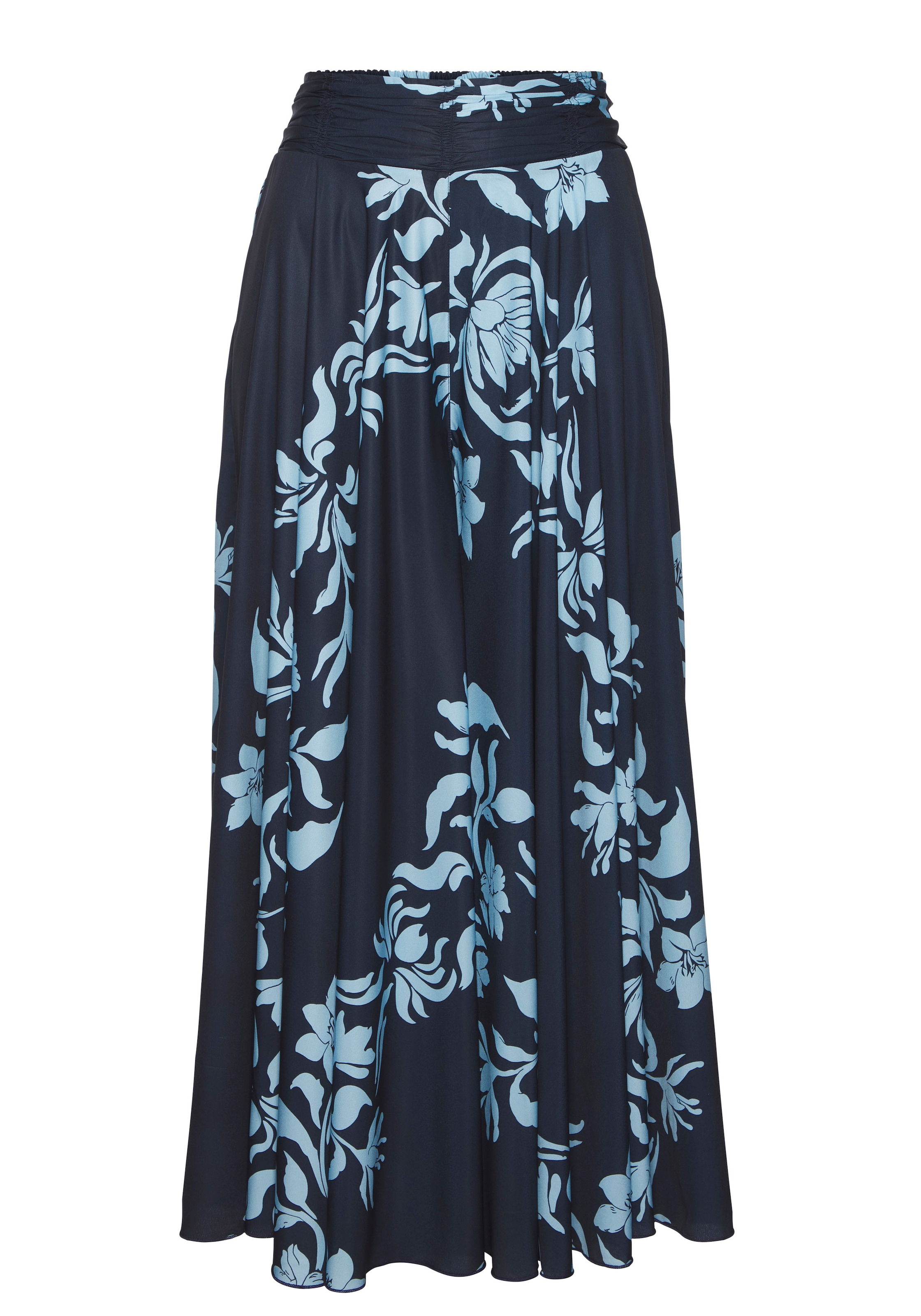 LASCANA Hosenrock mit Alloverdruck, Culotte, glatte bügelfreie Ware